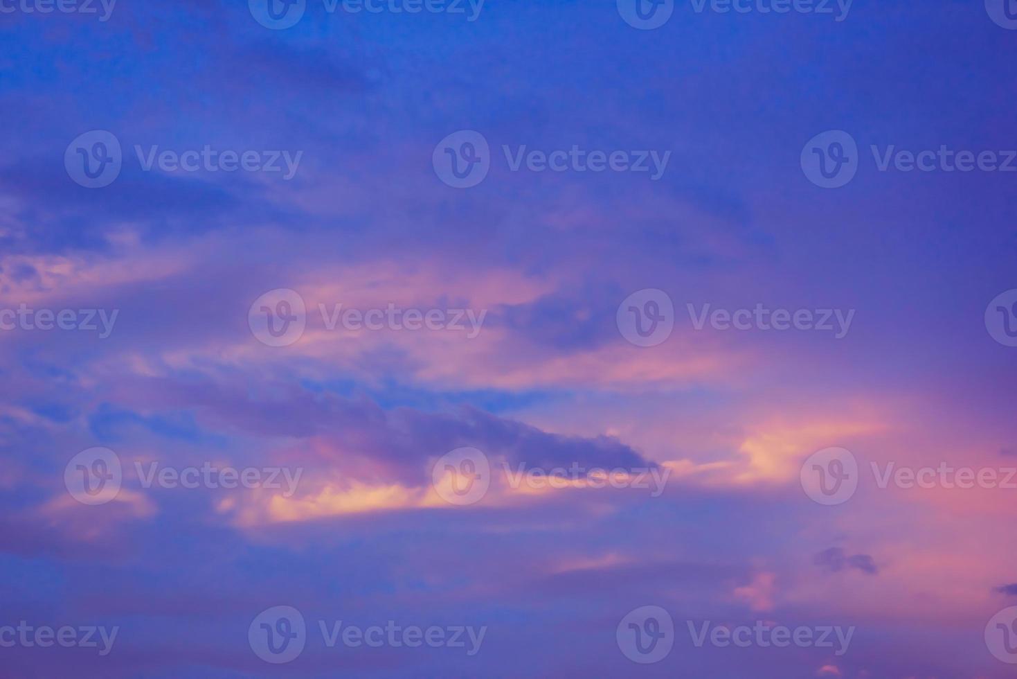 The sky with cloud beautiful Sunset background photo