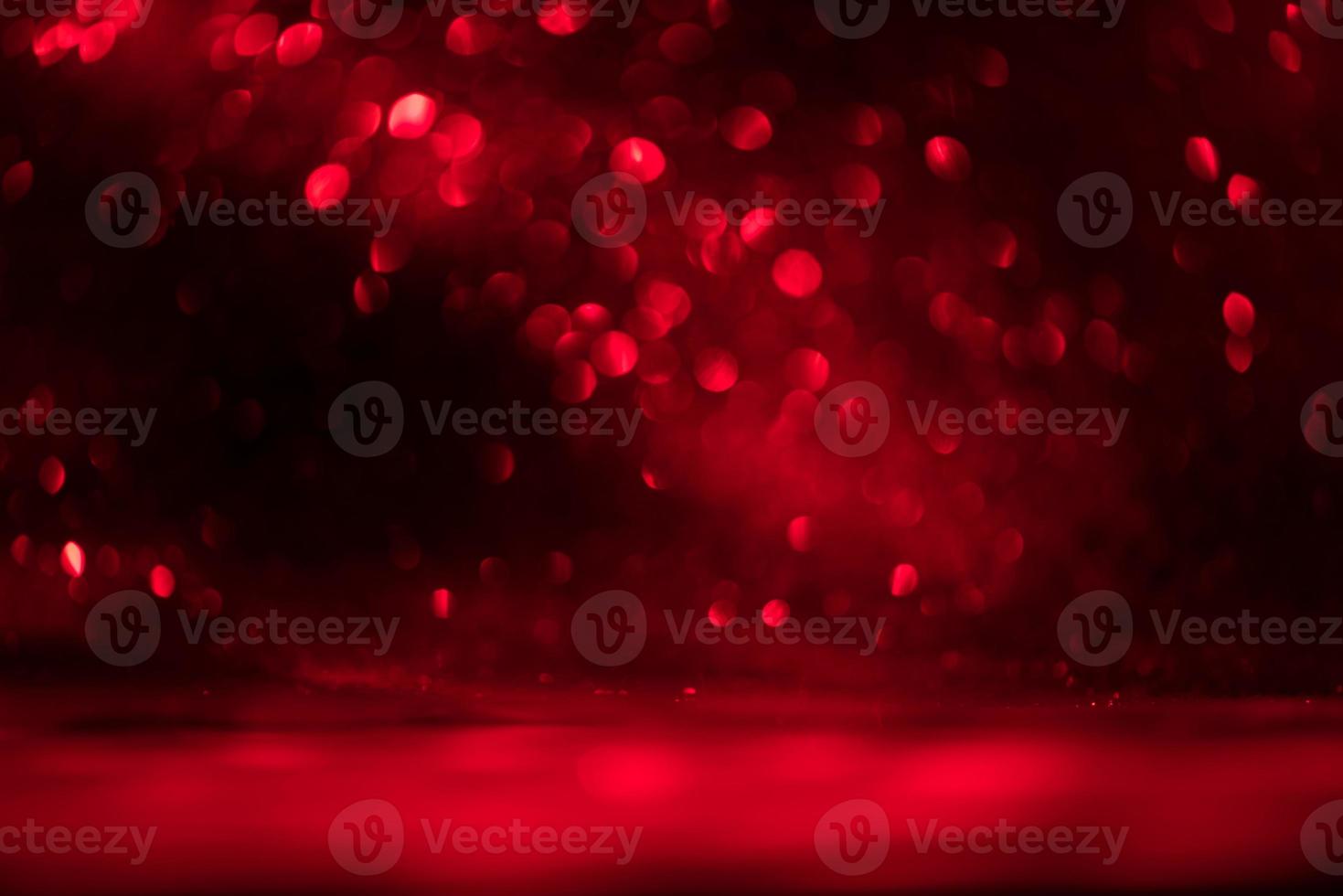 red glitter bokeh lights Blurred abstract background for Valentines, birthday, anniversary, wedding, new year and Christmas photo
