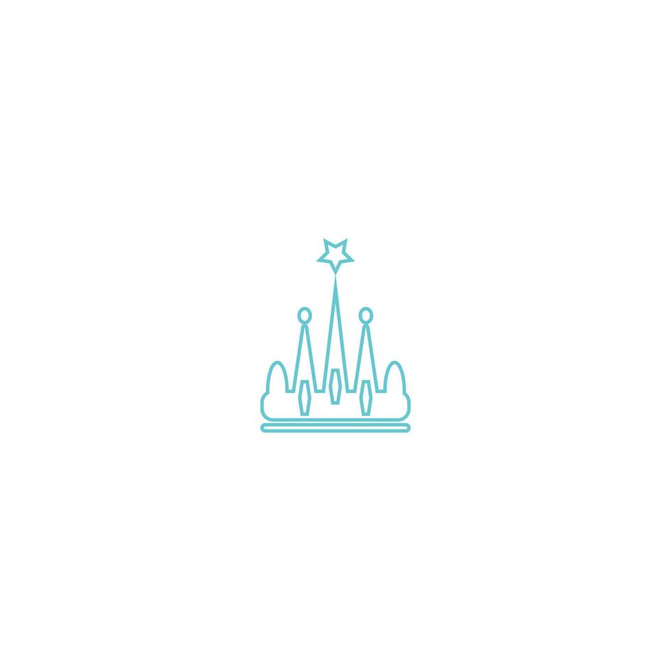 vector de ilustración de logotipo de corona