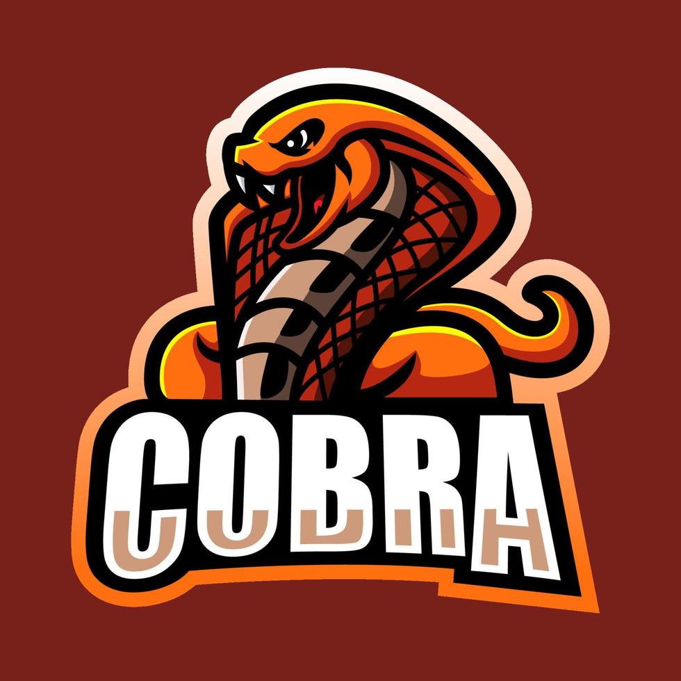 Cobra mascot design vector