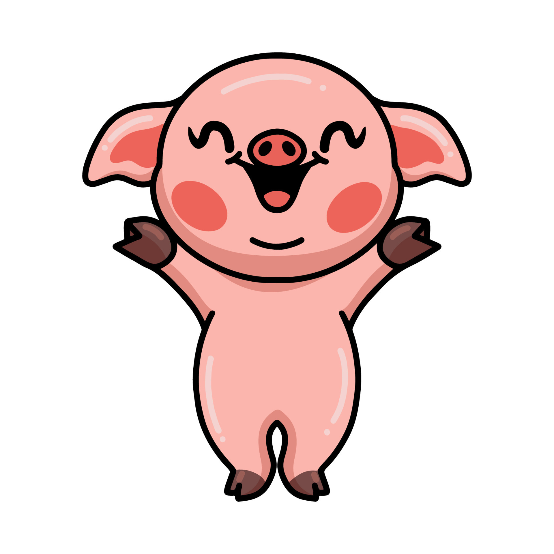 Cute happy little pig cartoon 8948659 Vector Art at Vecteezy Cute happy little pig cartoon 8948659 Vector Art at Vecteezy