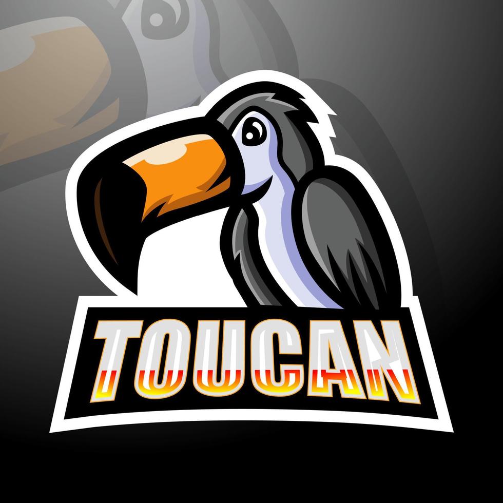 Toucan mascot  design vector