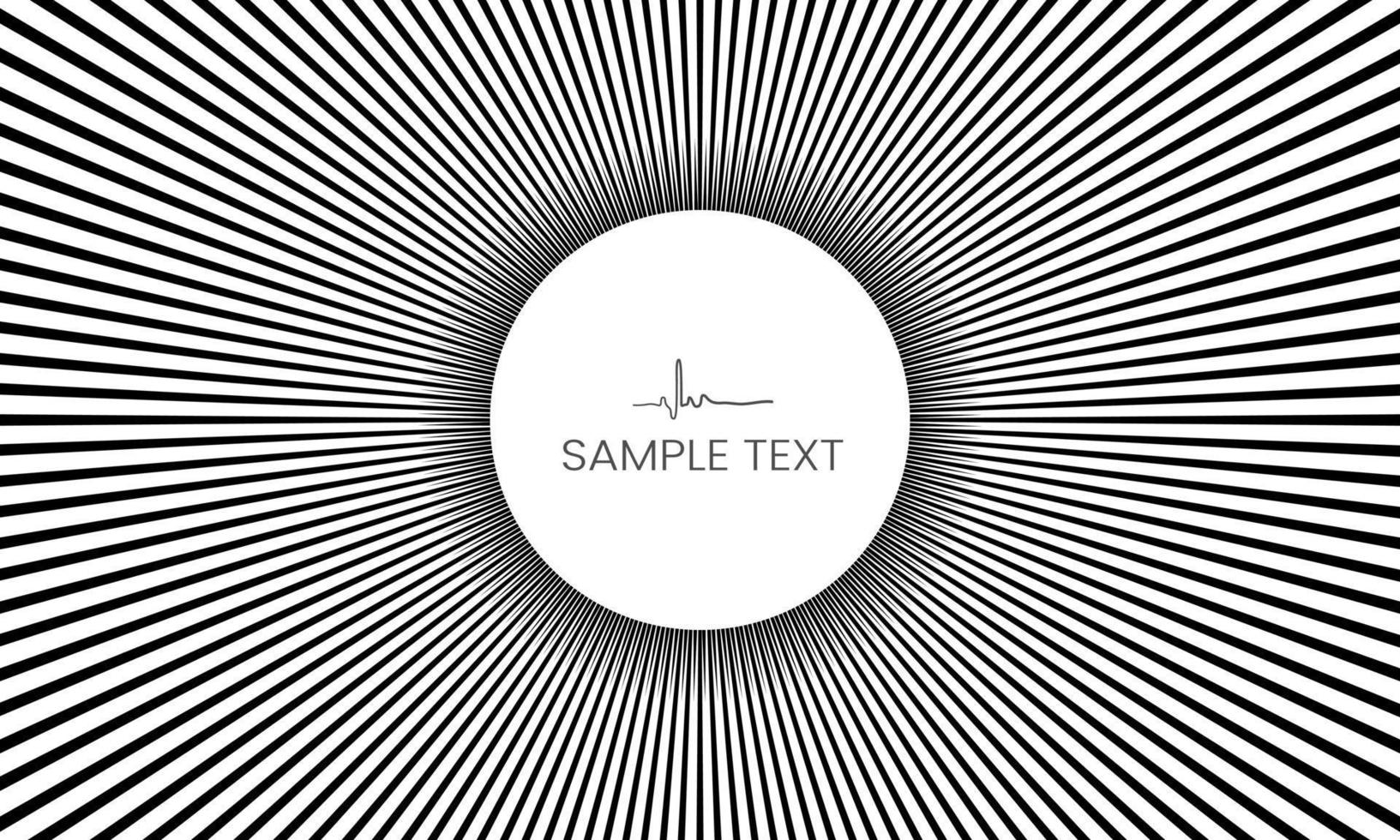 Simple circle radius for presentations vector