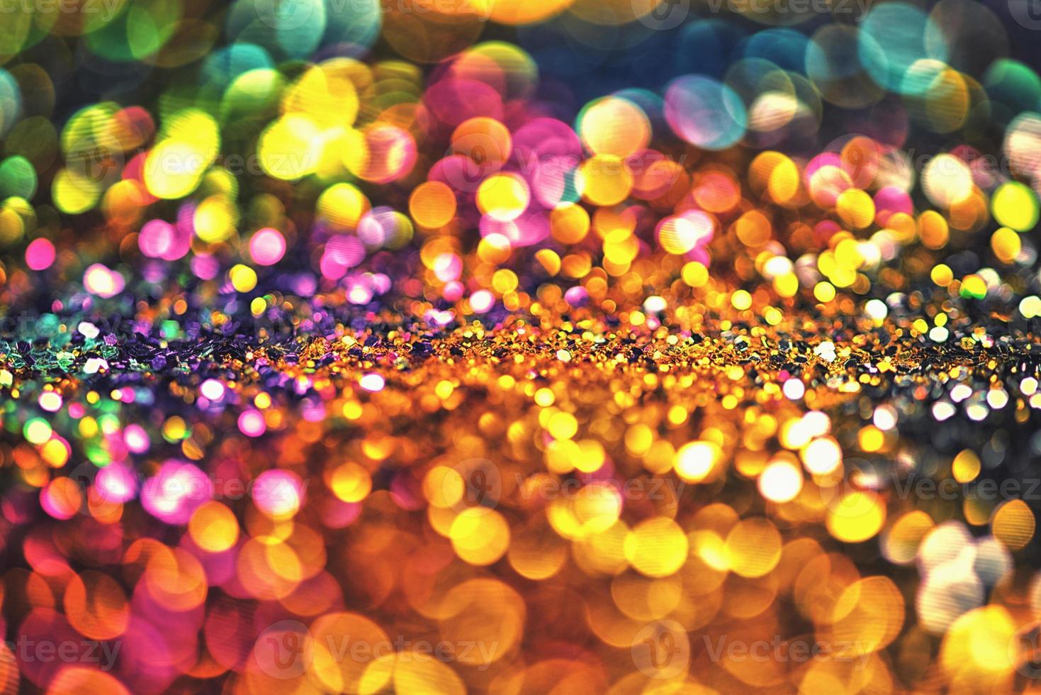 bokeh glitter Colorfull Blurred abstract background for birthday, anniversary, wedding, new year eve or Christmas photo