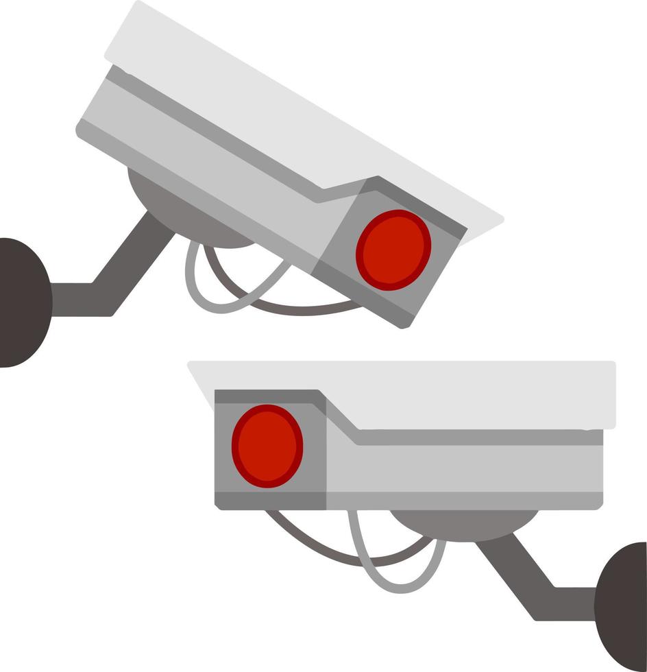 Video surveillance camera. vector