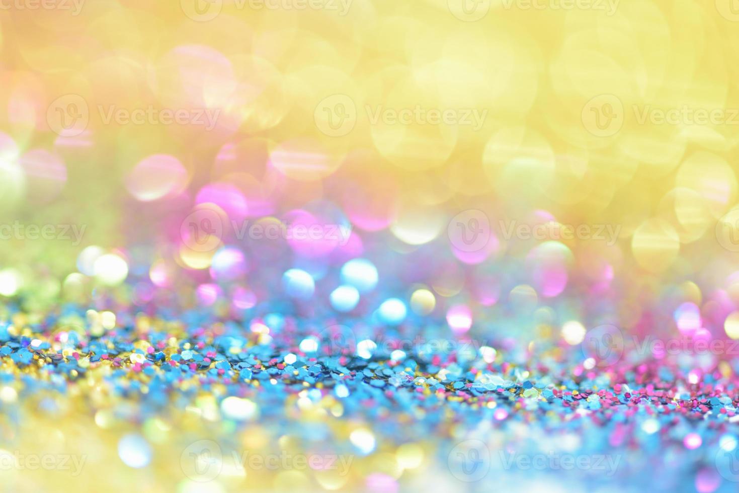 bokeh glitter Colorfull Blurred abstract background for birthday, anniversary, wedding, new year eve or Christmas photo