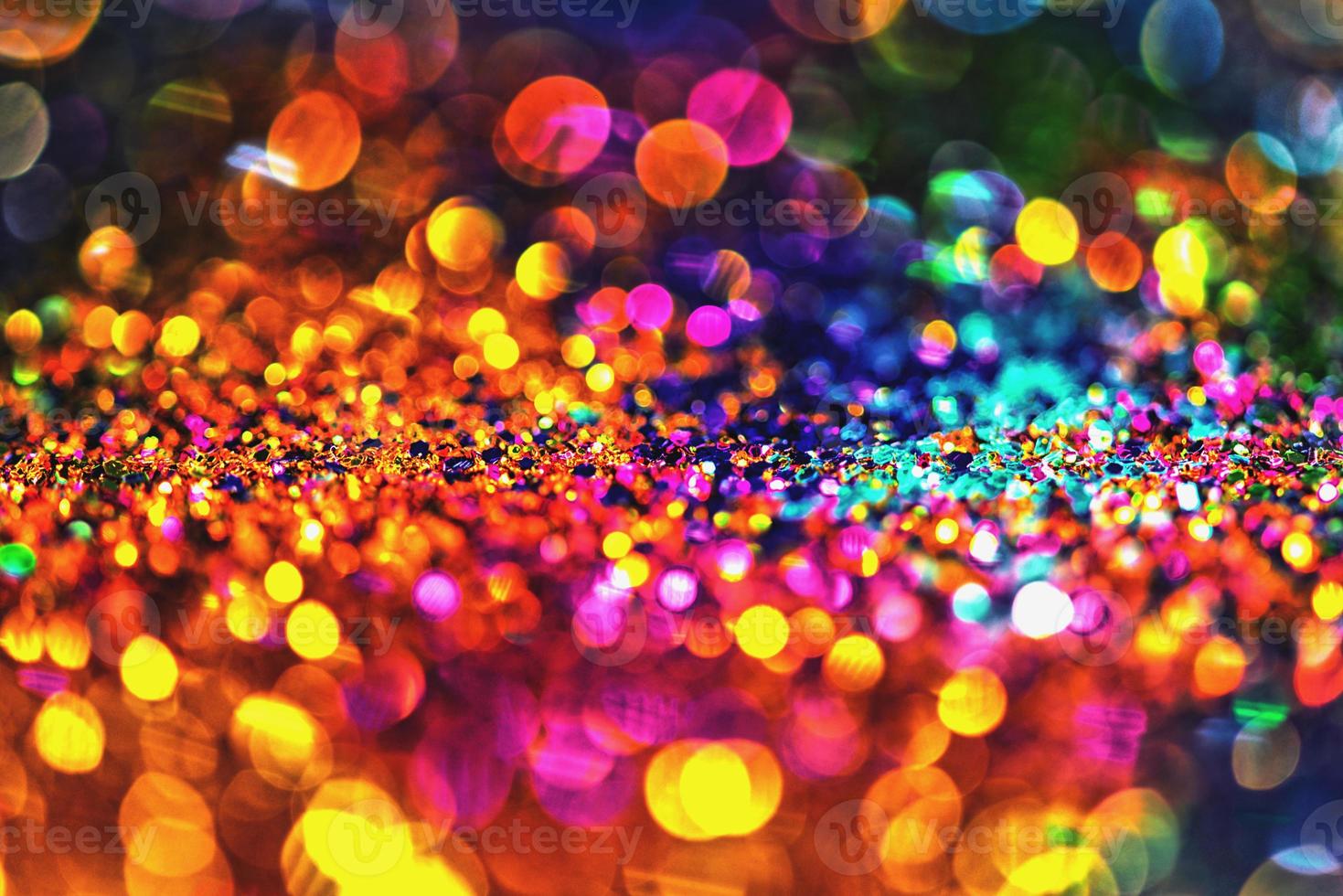 bokeh glitter Colorfull Blurred abstract background for birthday, anniversary, wedding, new year eve or Christmas photo