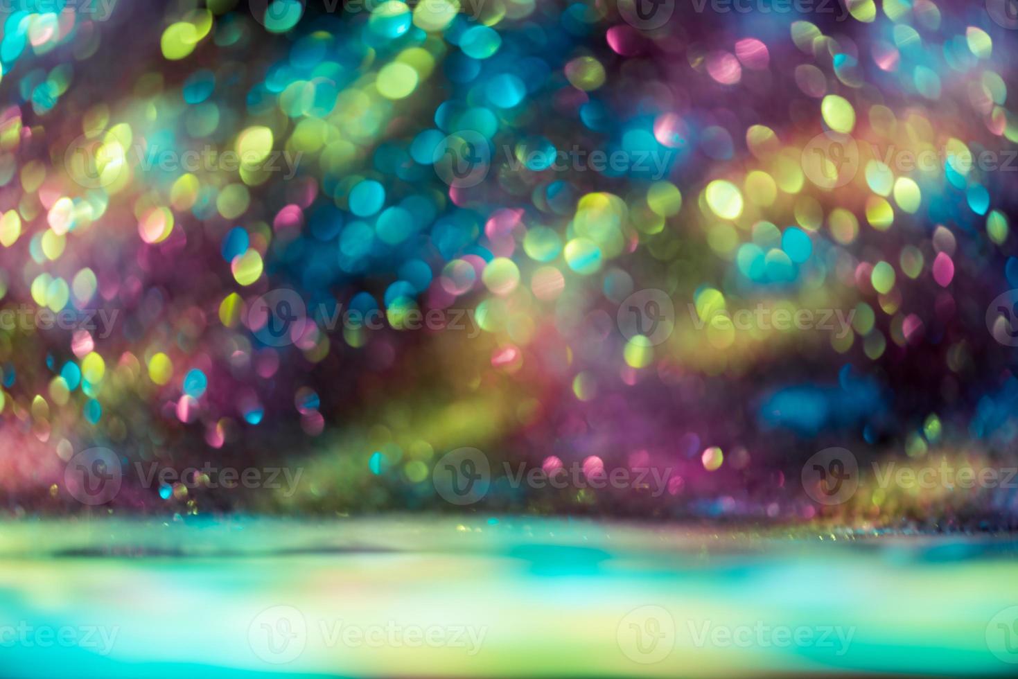 bokeh glitter Colorfull Blurred abstract background for birthday, anniversary, wedding, new year eve or Christmas photo