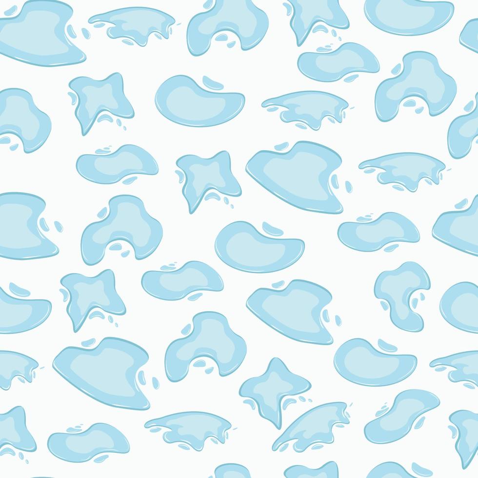 seamless pattern with puddles vector