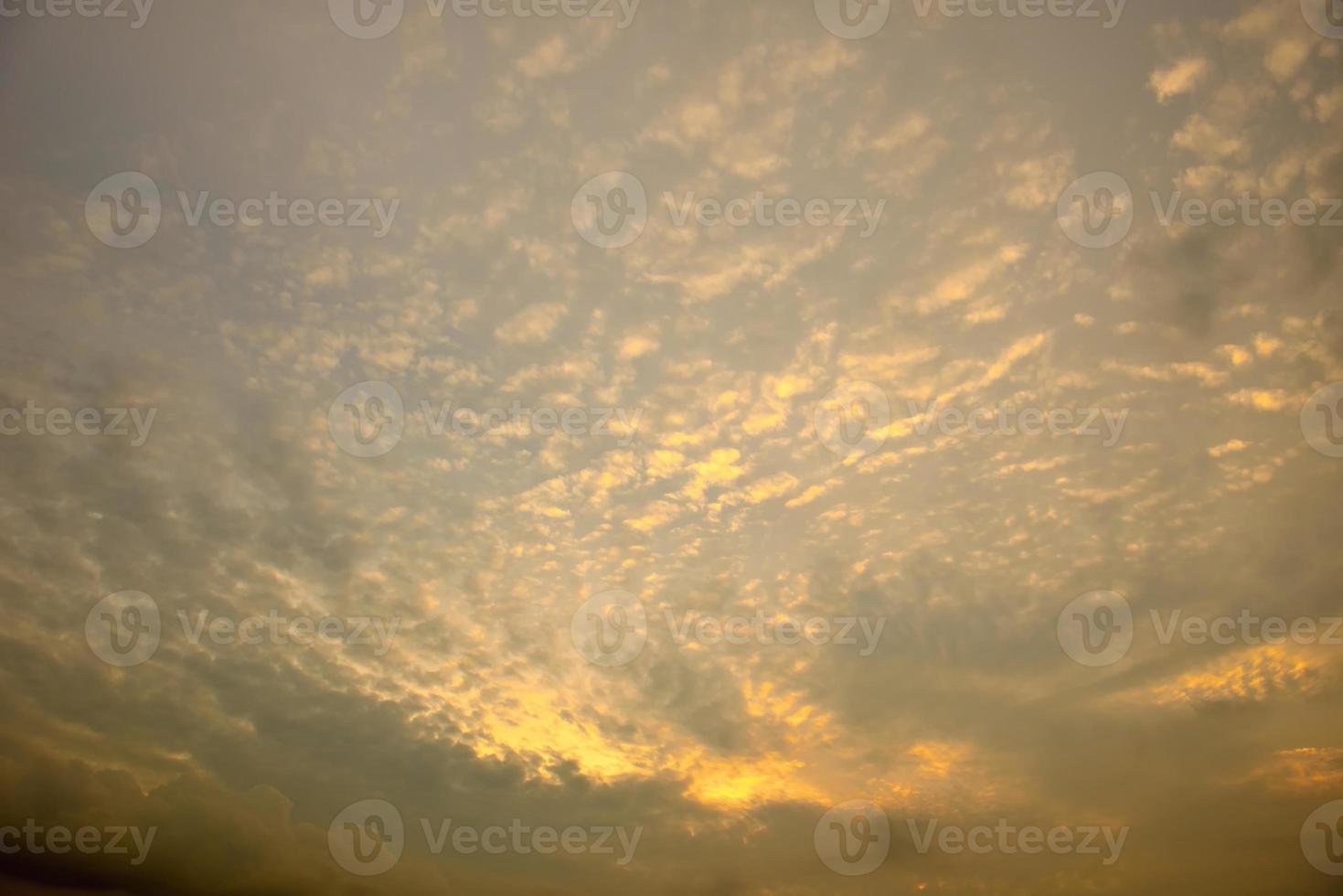 The sky with cloud beautiful Sunset background photo