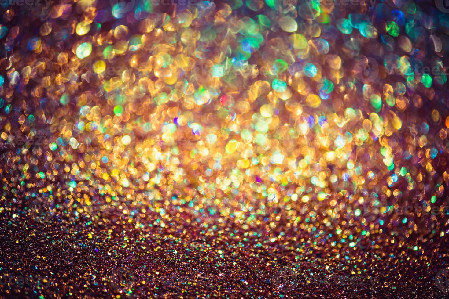 bokeh effect glitter colorful blurred abstract background for birthday, anniversary, wedding, new year eve or Christmas photo