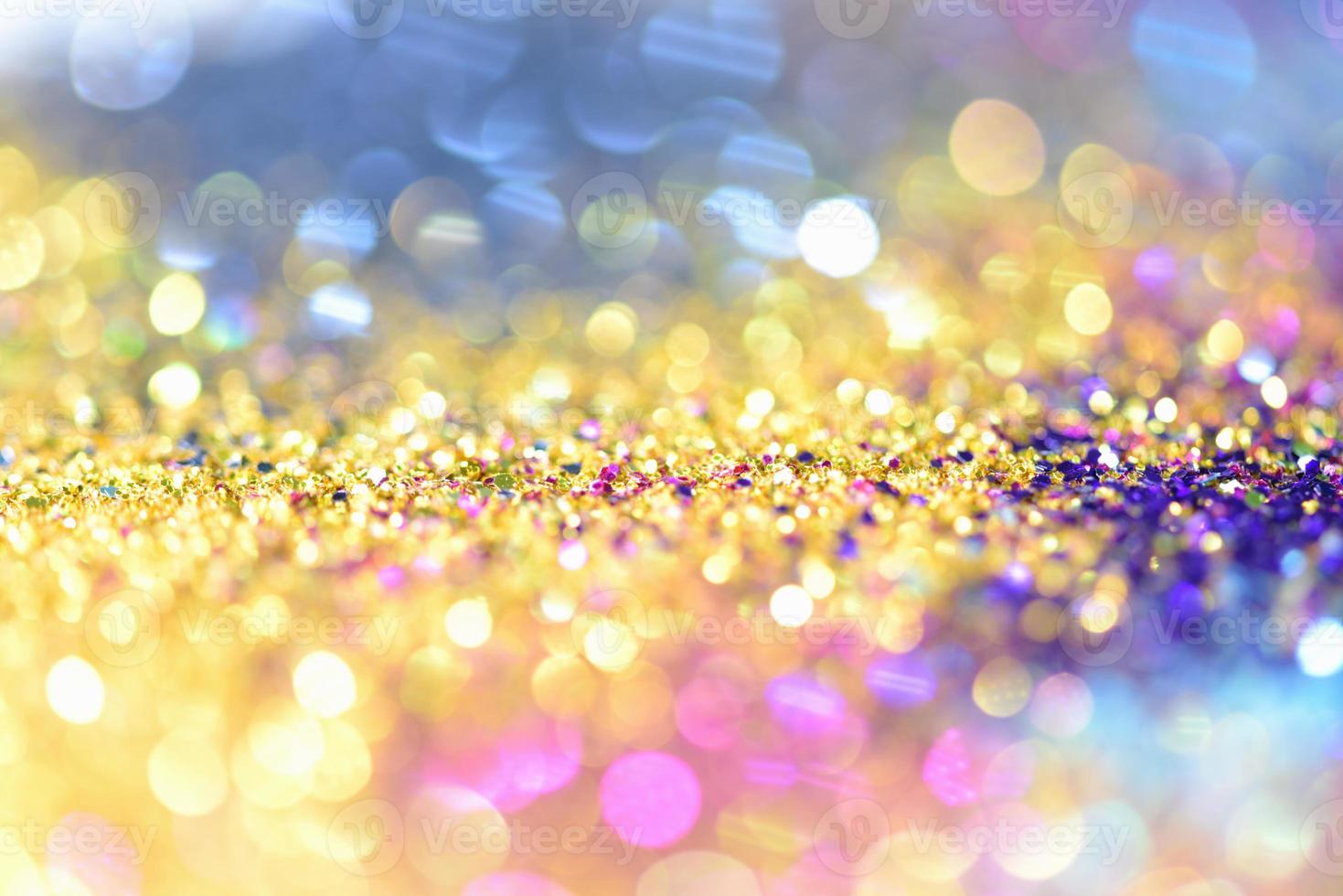 bokeh glitter Colorfull Blurred abstract background for birthday, anniversary, wedding, new year eve or Christmas photo