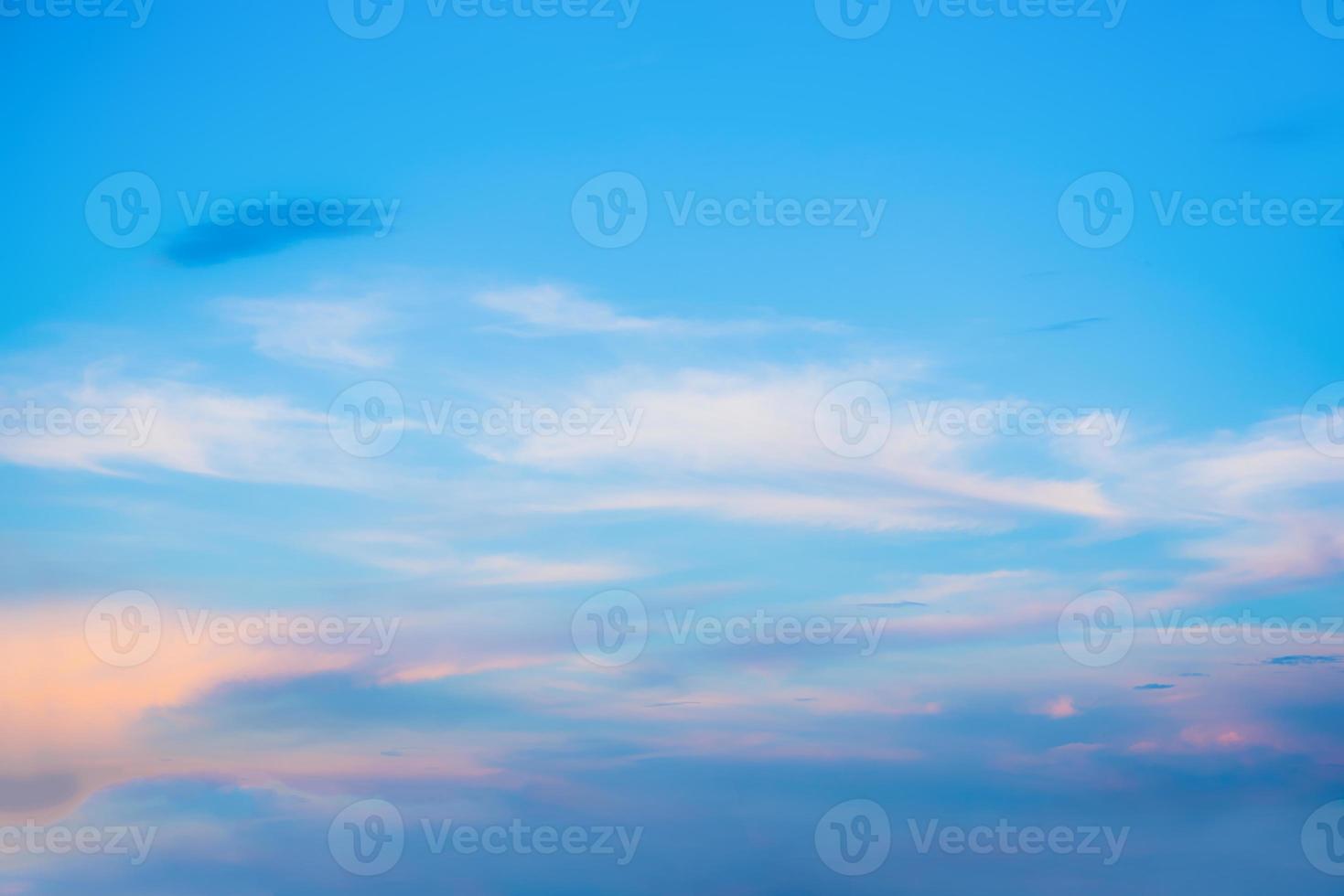 The sky with cloud beautiful Sunset background photo