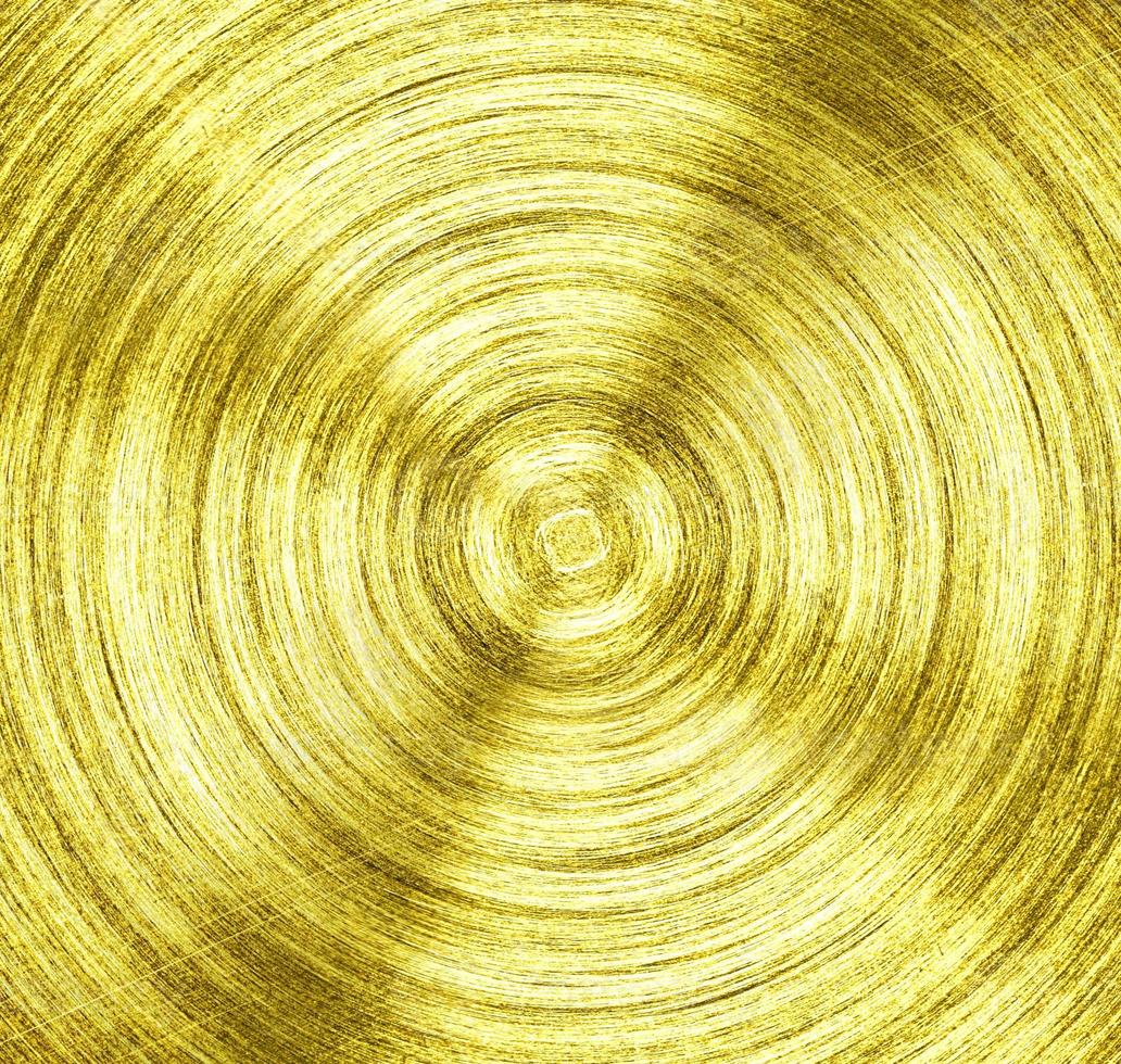 a metal Gold iron with circular texture background photo