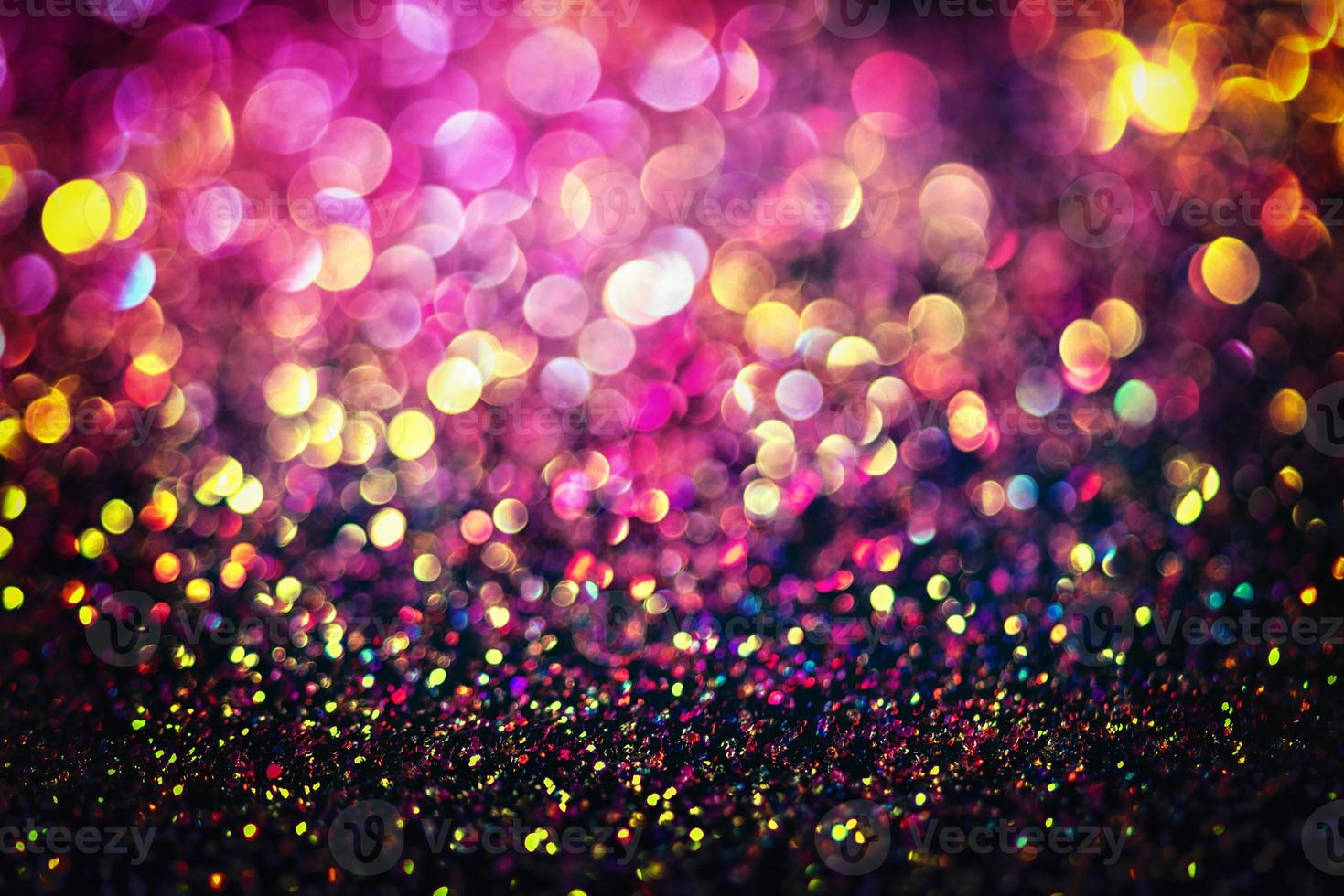 bokeh glitter Colorfull Blurred abstract background for birthday, anniversary, wedding, new year eve or Christmas photo