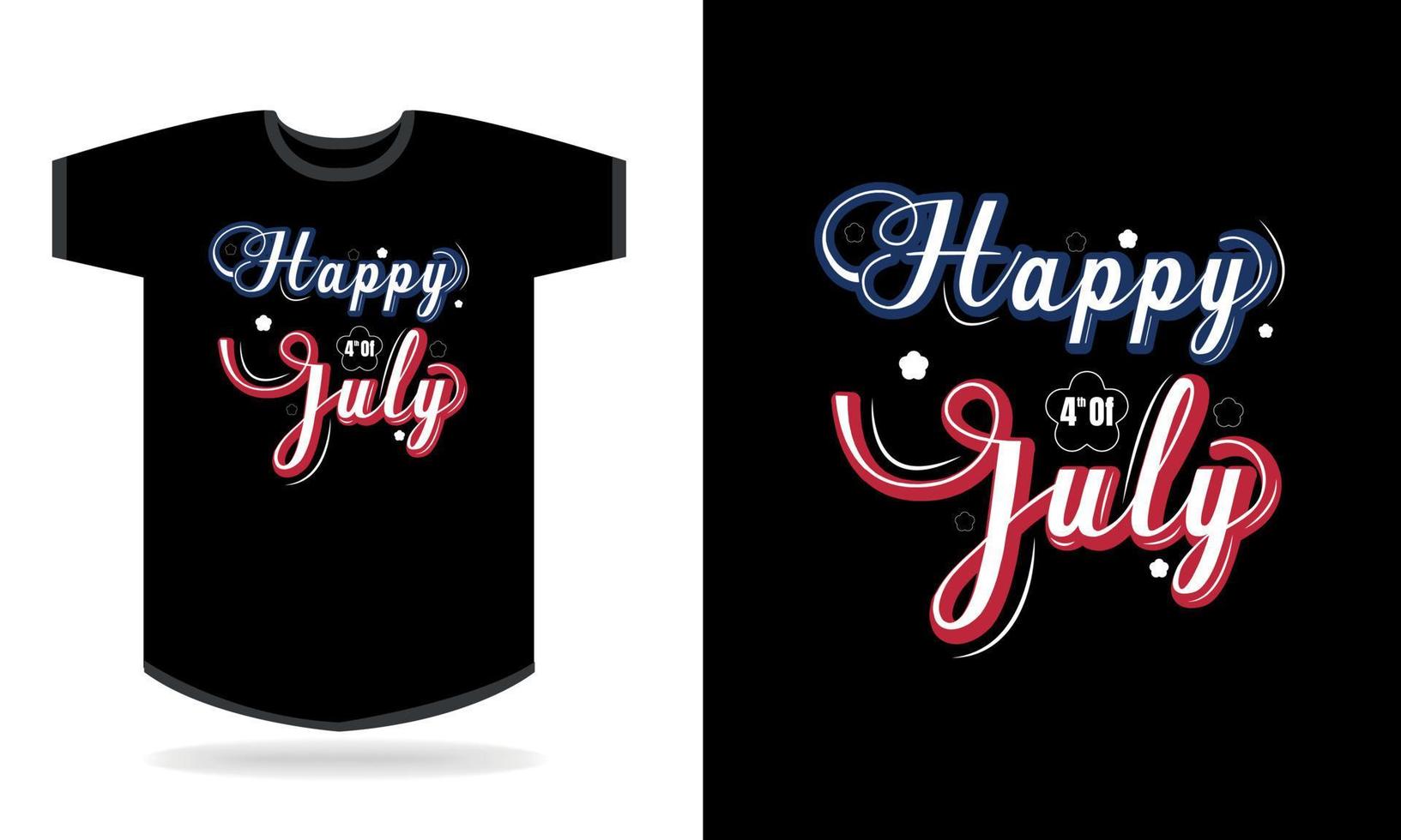 Happy 4th of July t-shirt design vector