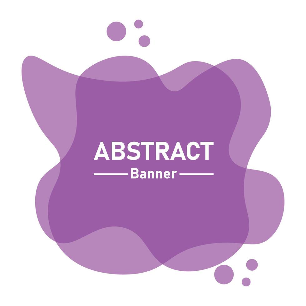 Purple abstract banner design vector