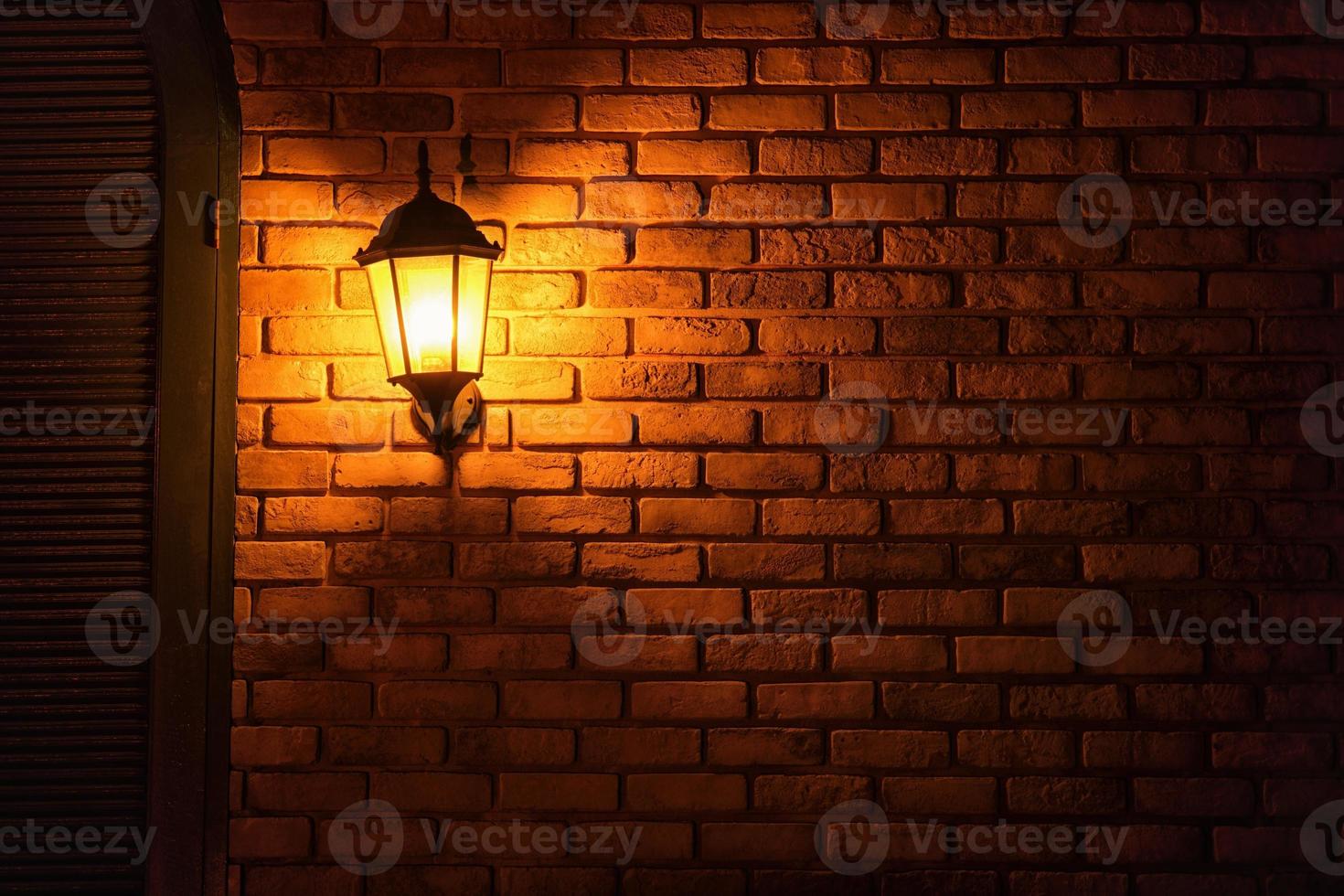 Light shine block brick wall Beautifully arranged texture background. photo