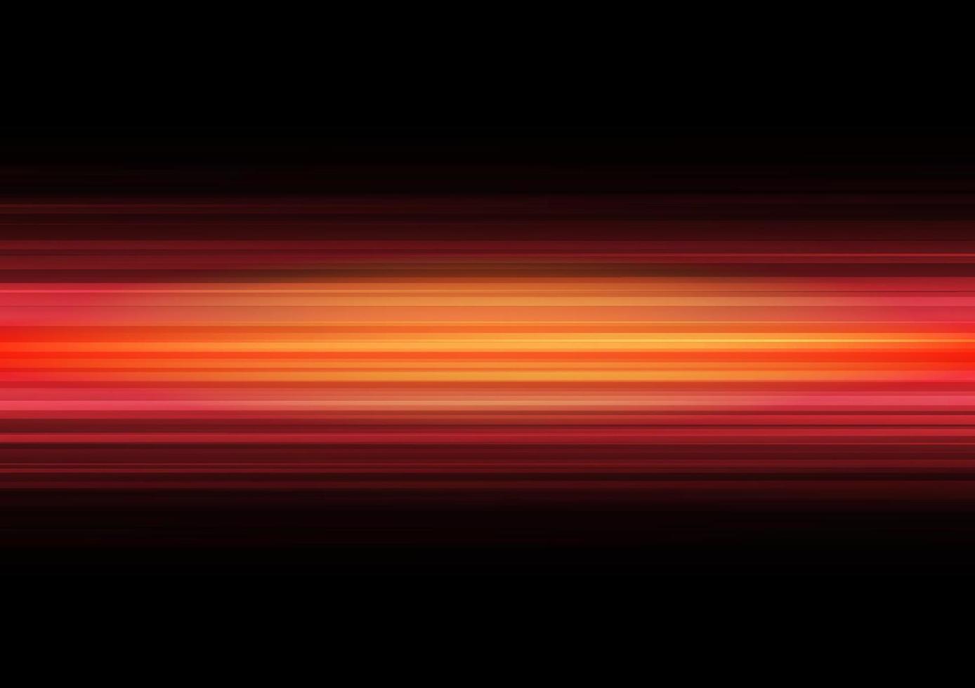 efecto de luz de velocidad de línea moderna abstracta en la ilustración de vector de fondo negro.