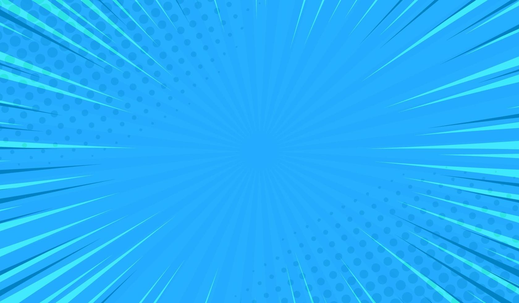 fondo de historieta cómica de semitono azul vector