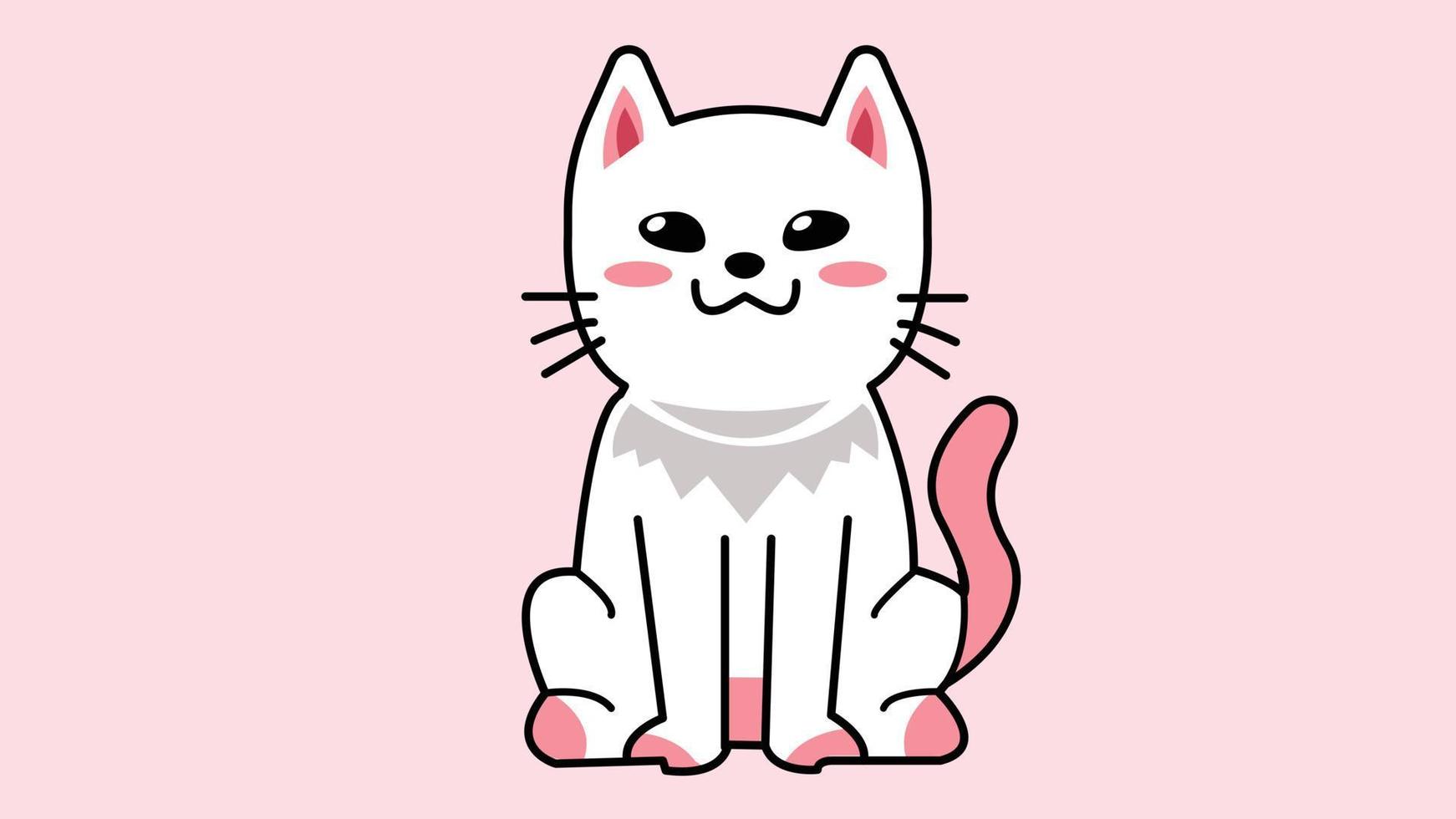 Cartoon Cat Illustration vector