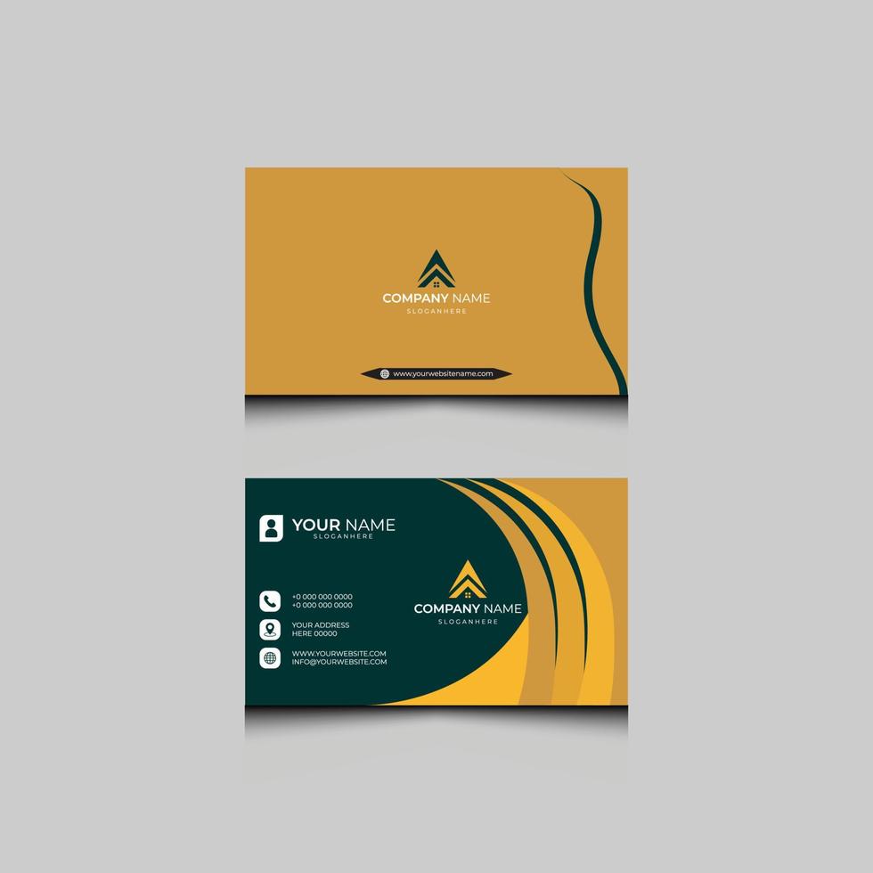 New business card template. vector