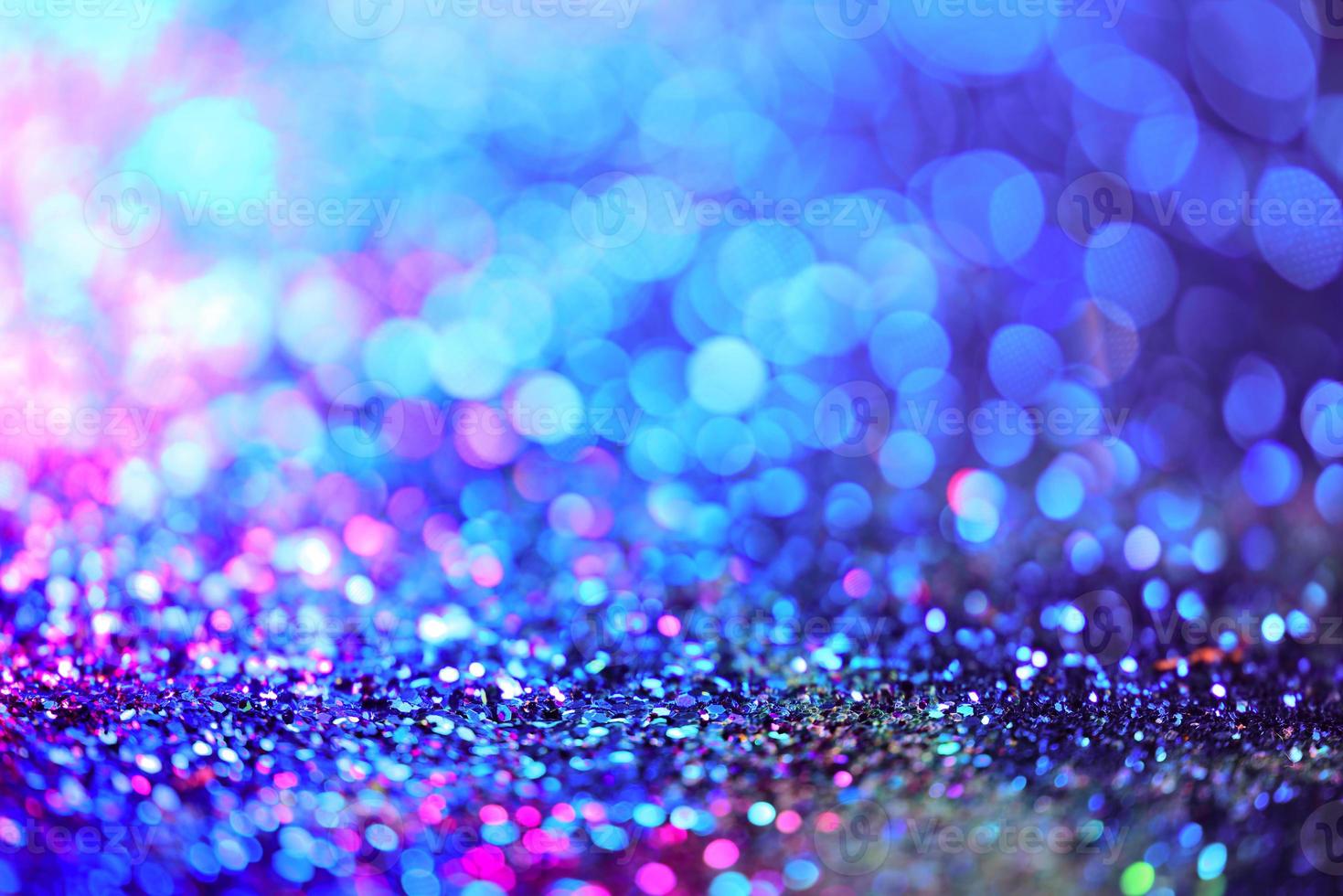 bokeh glitter Colorfull Blurred abstract background for birthday, anniversary, wedding, new year eve or Christmas photo