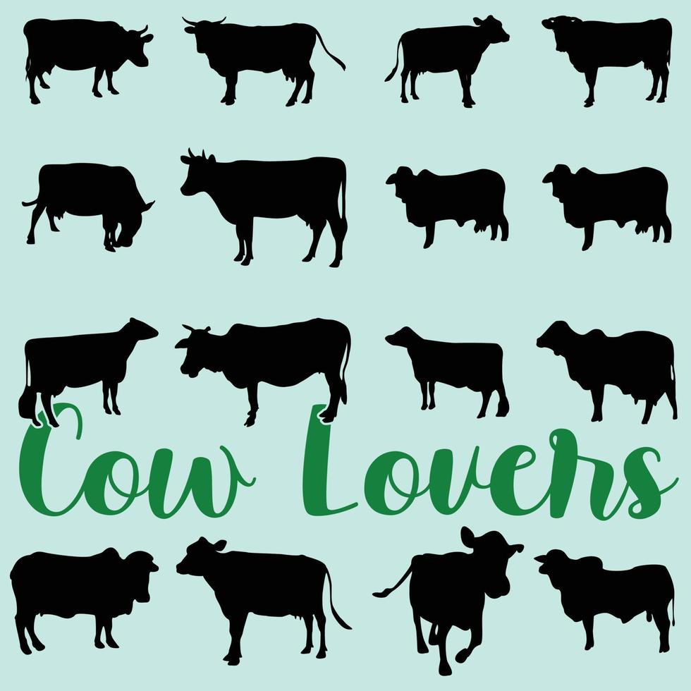 Cow Silhouette Of A Black Icon vector