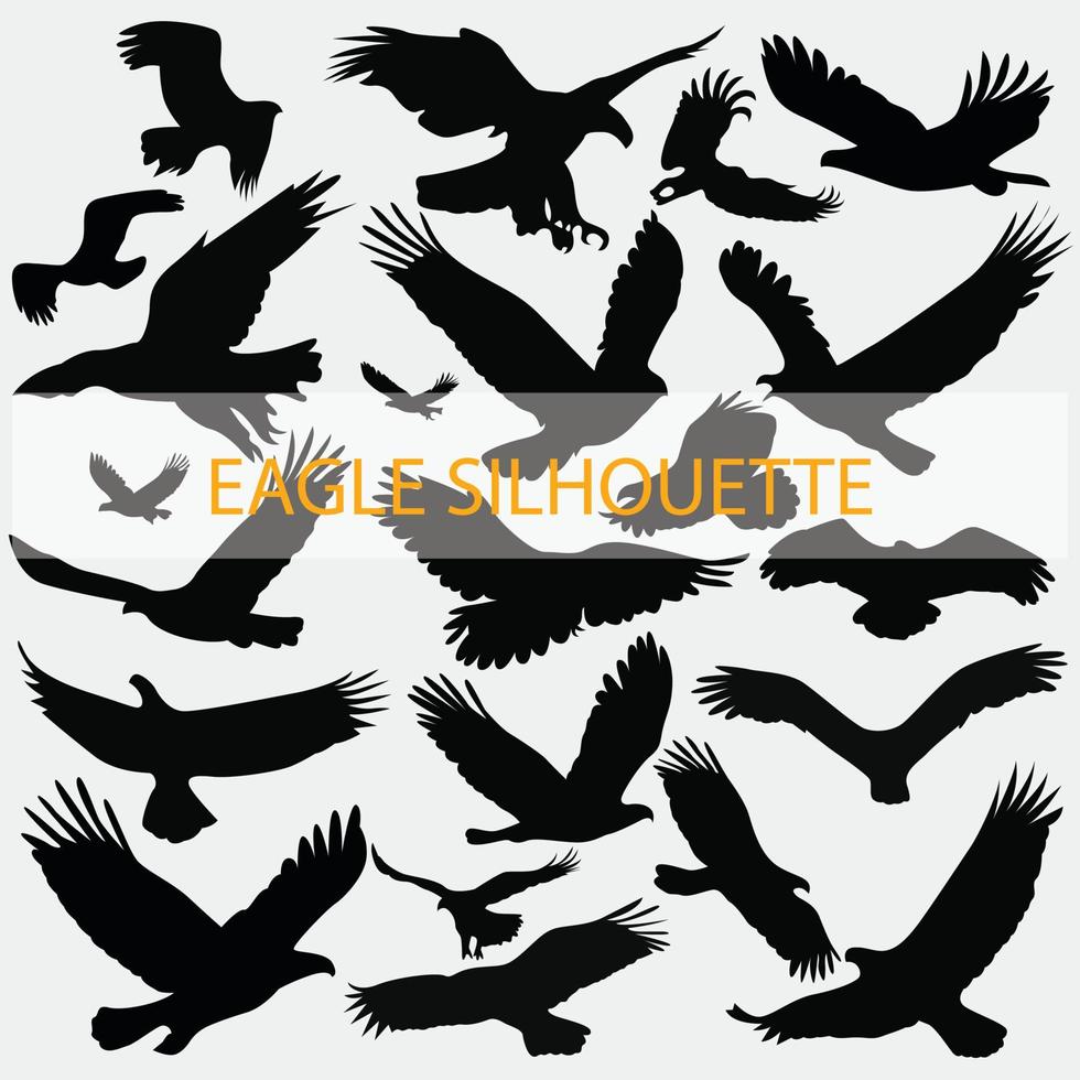 Eagle Silhouette Black Vector