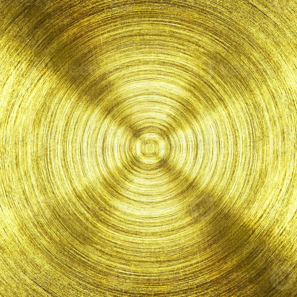 a metal Gold iron with circular texture background photo