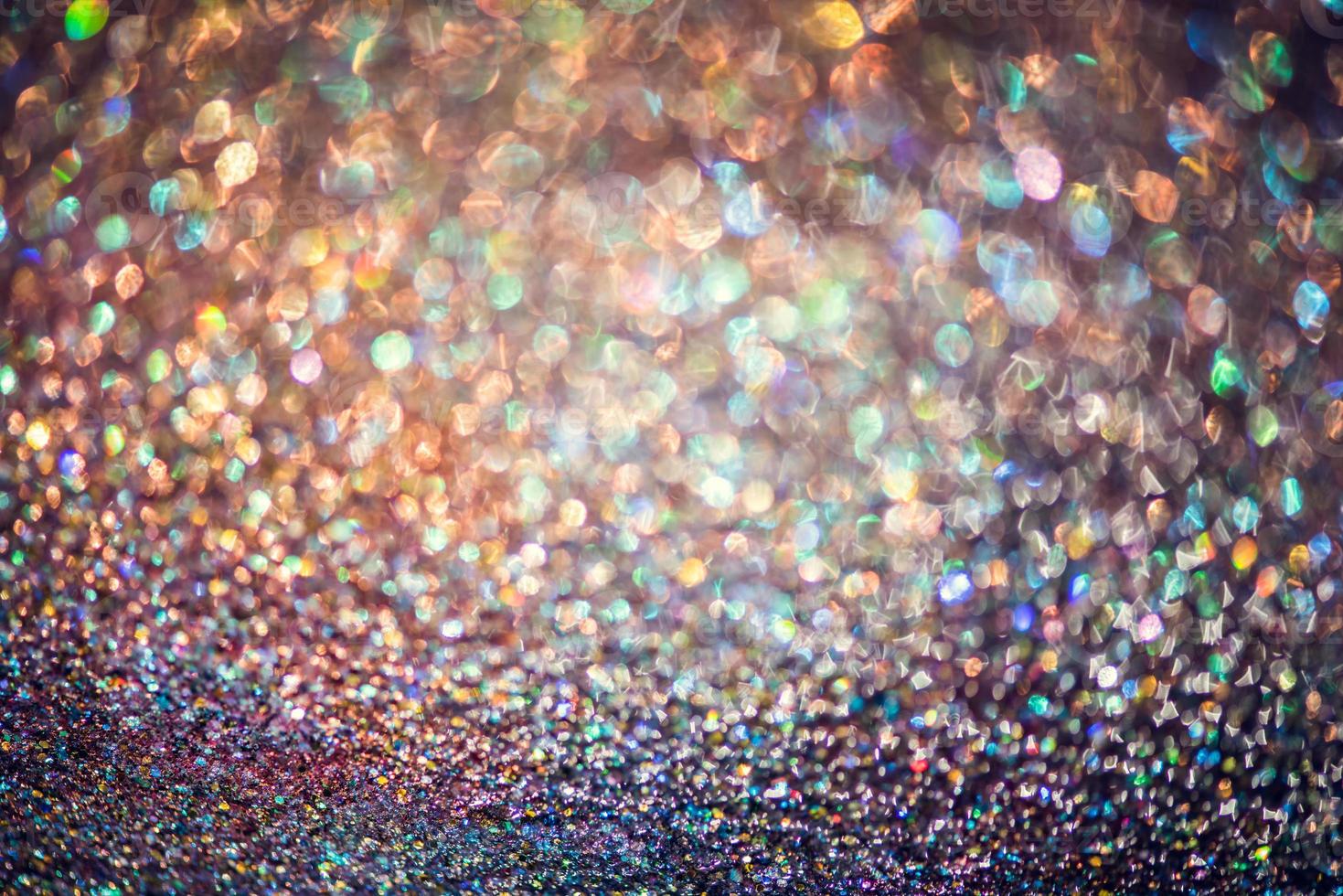 bokeh effect glitter colorful blurred abstract background for birthday, anniversary, wedding, new year eve or Christmas photo