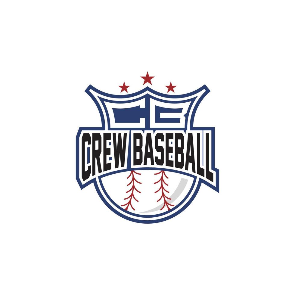 el logotipo del equipo de béisbol y el equipo y el personal de béisbol unido tiene un nuevo, simple y audaz vector