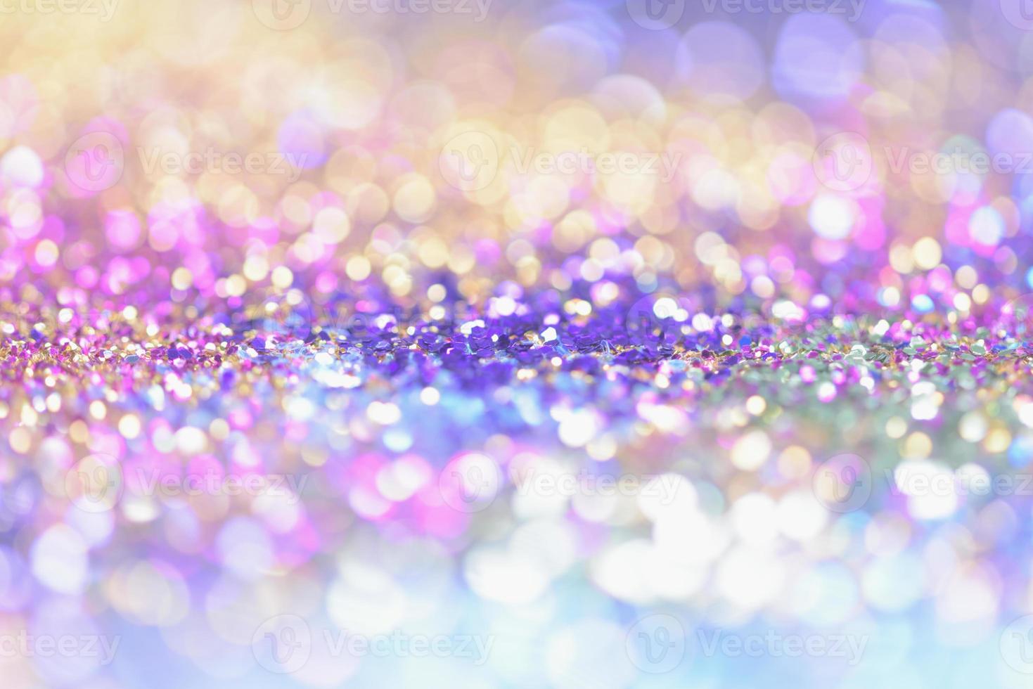 bokeh glitter Colorfull Blurred abstract background for birthday, anniversary, wedding, new year eve or Christmas photo