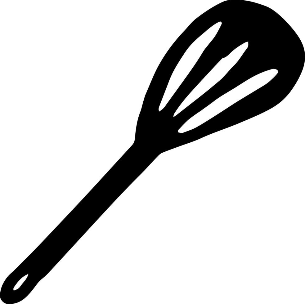 kitchen spatula icon, sticker. sketch hand drawn doodle style. , minimalism, monochrome dishes cooking food vector