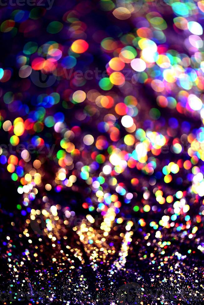 bokeh glitter Colorfull Blurred abstract background for birthday, anniversary, wedding, new year eve or Christmas photo