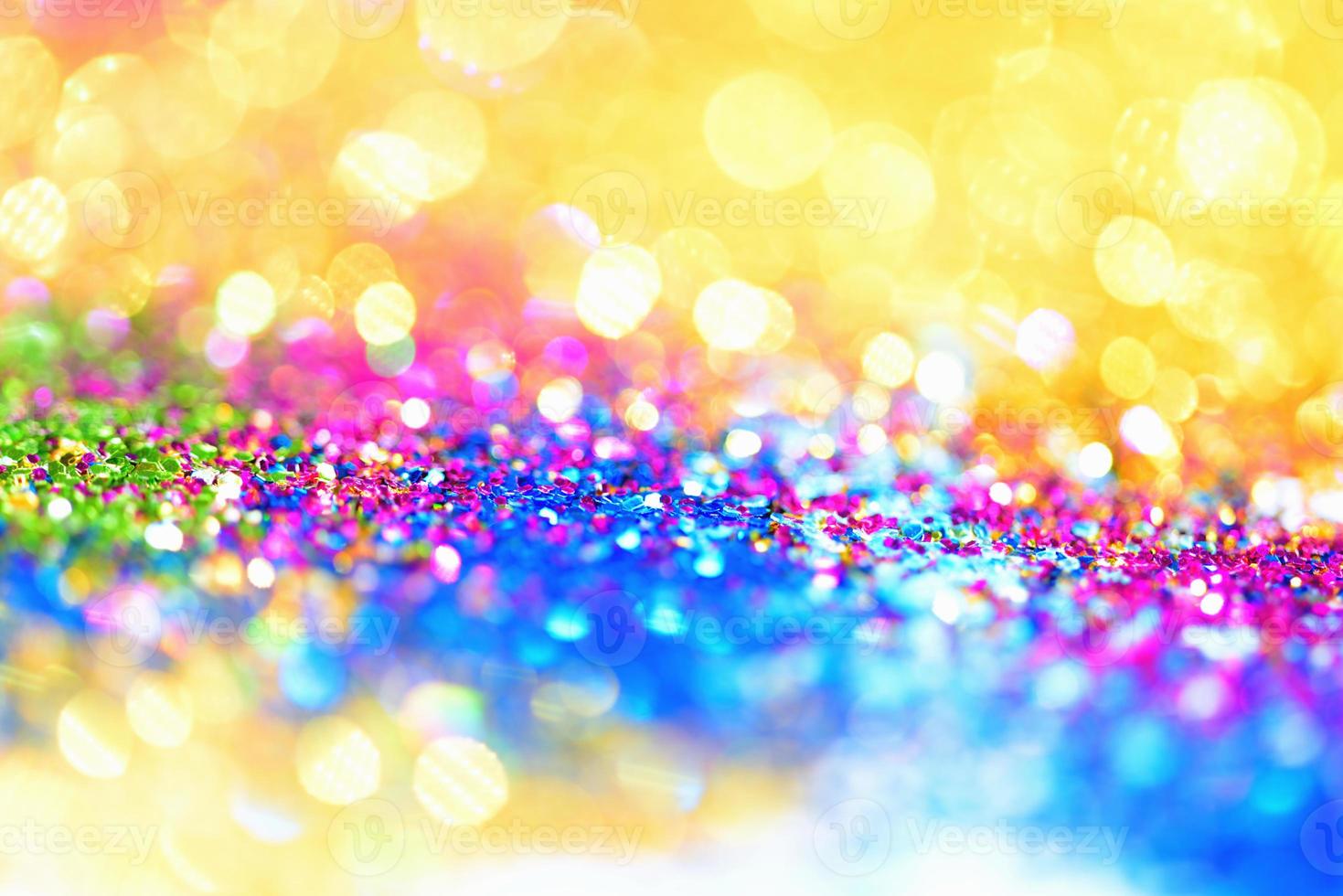 bokeh glitter Colorfull Blurred abstract background for birthday, anniversary, wedding, new year eve or Christmas photo