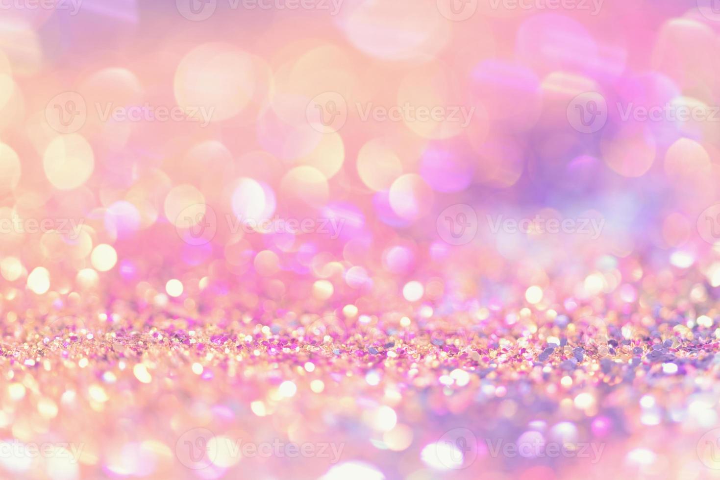 bokeh glitter Colorfull Blurred abstract background for birthday, anniversary, wedding, new year eve or Christmas photo
