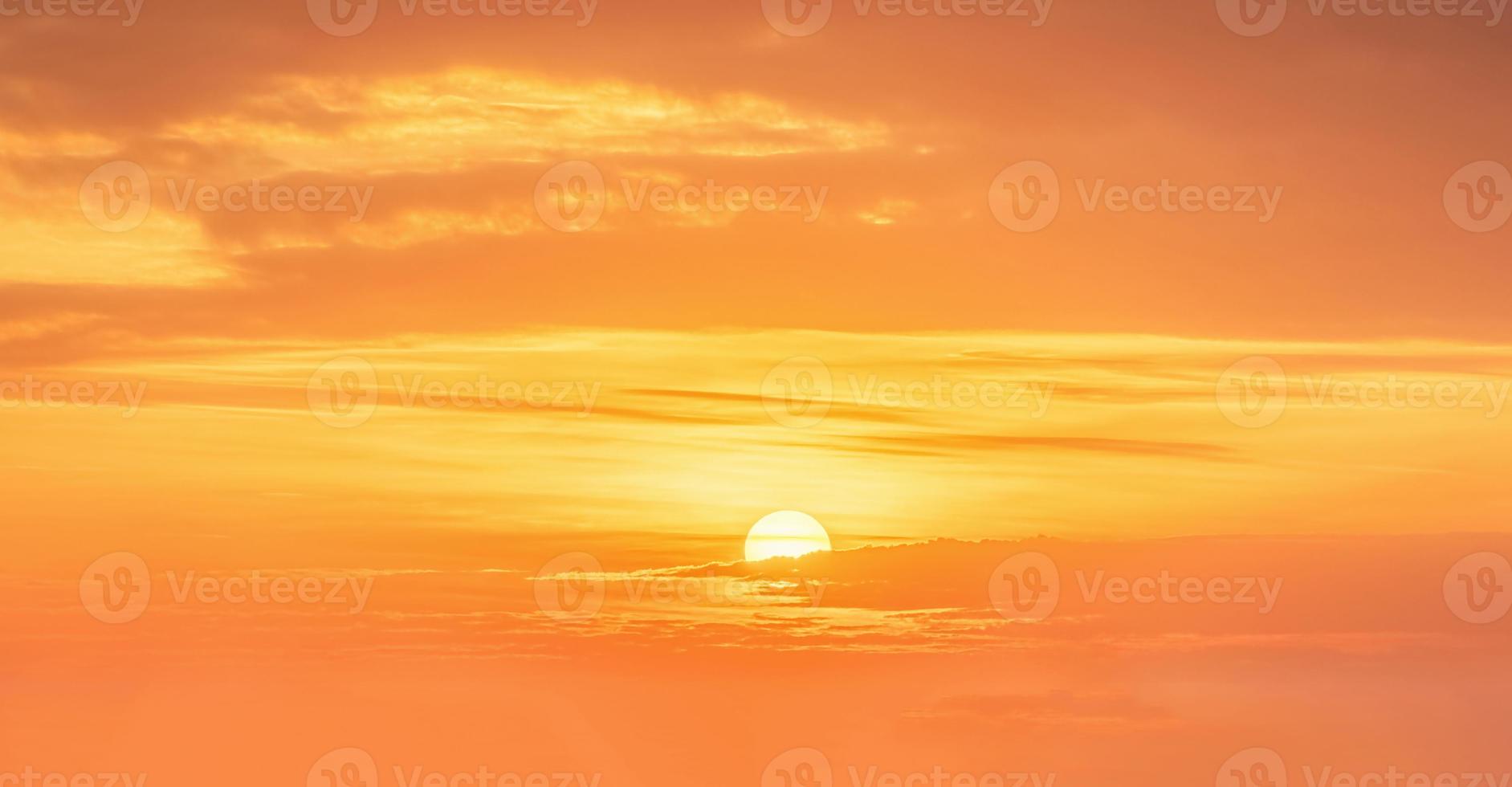 The sky with cloud beautiful Sunset background photo