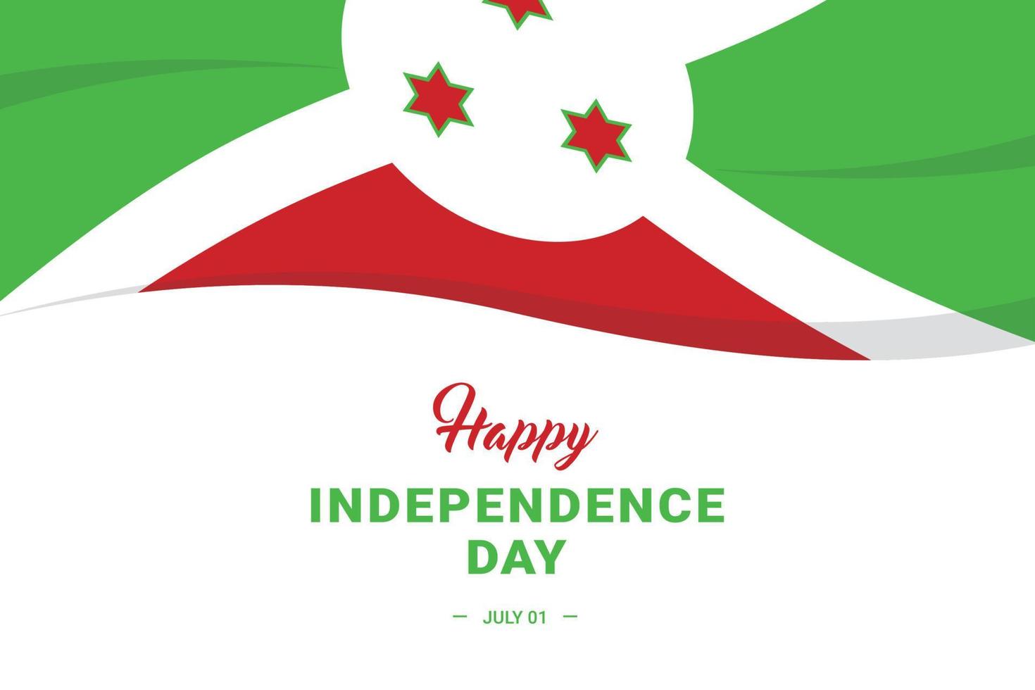 día de la independencia de burundi vector