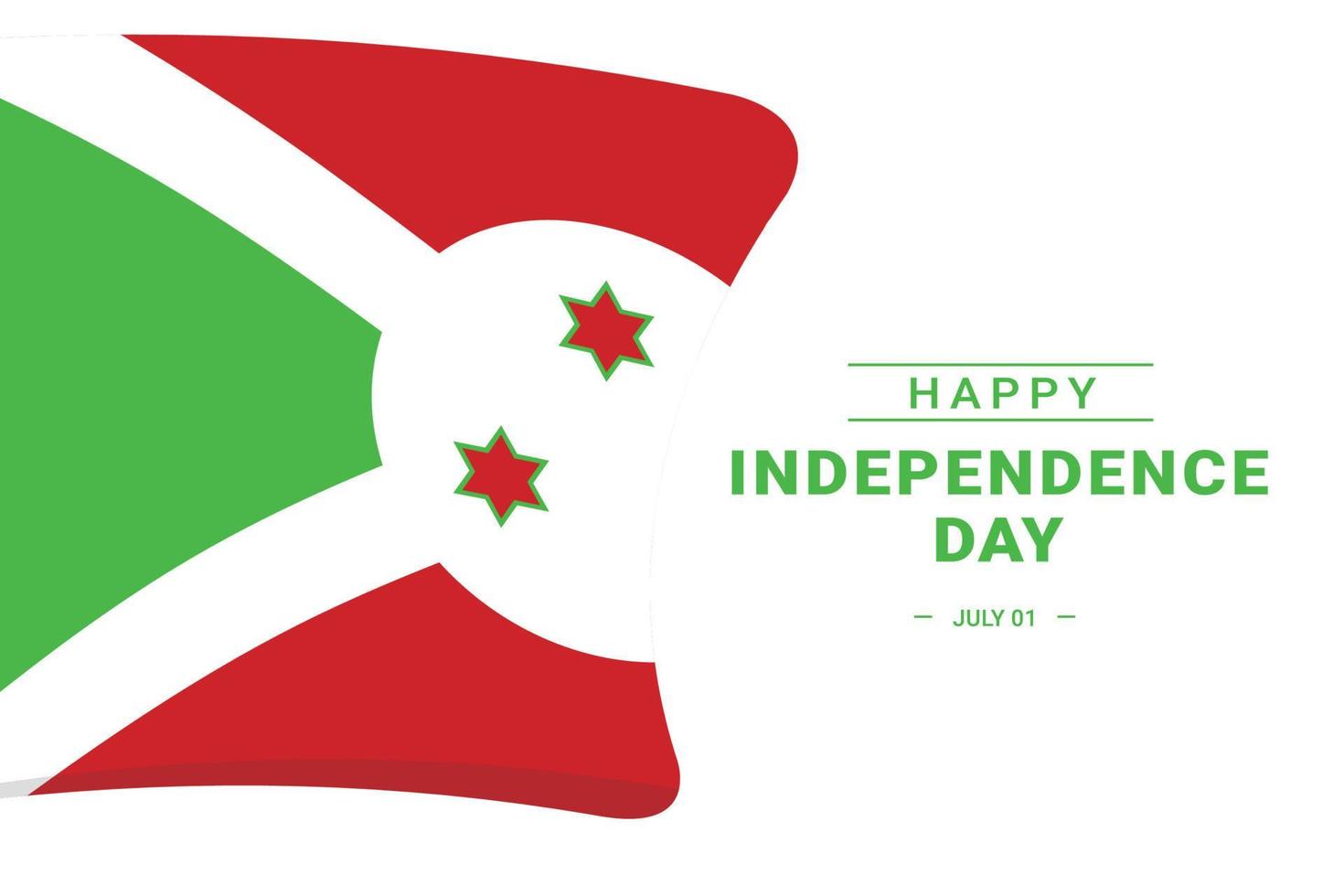 día de la independencia de burundi vector