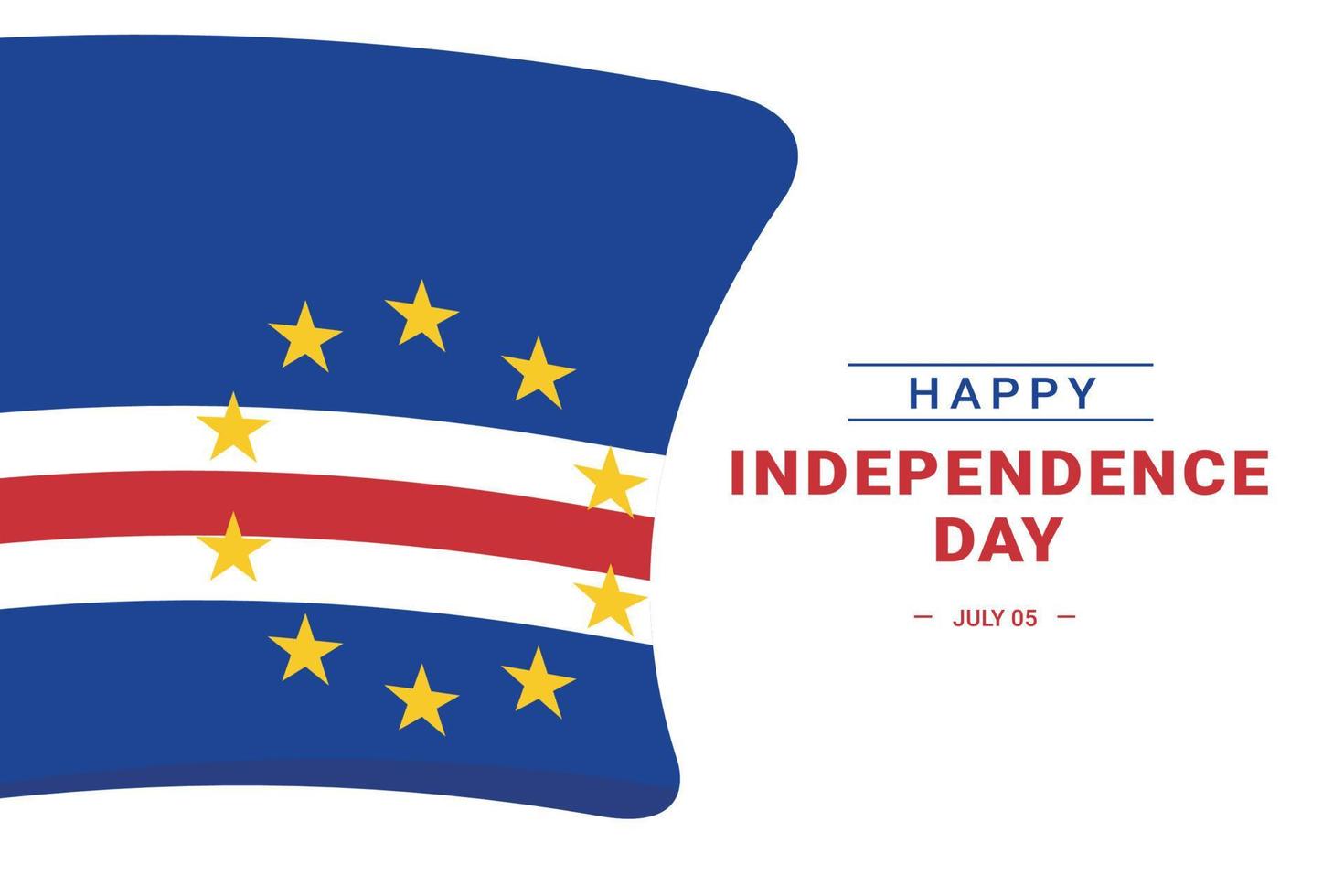 Cabo Verde Independence Day vector