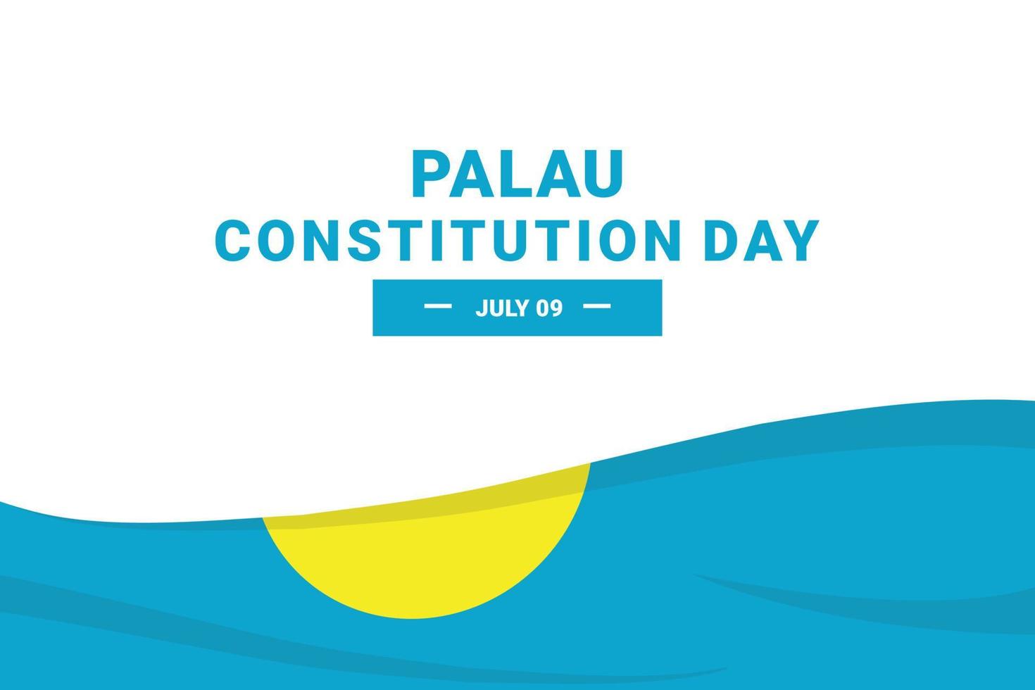 Palau Constitution Day vector