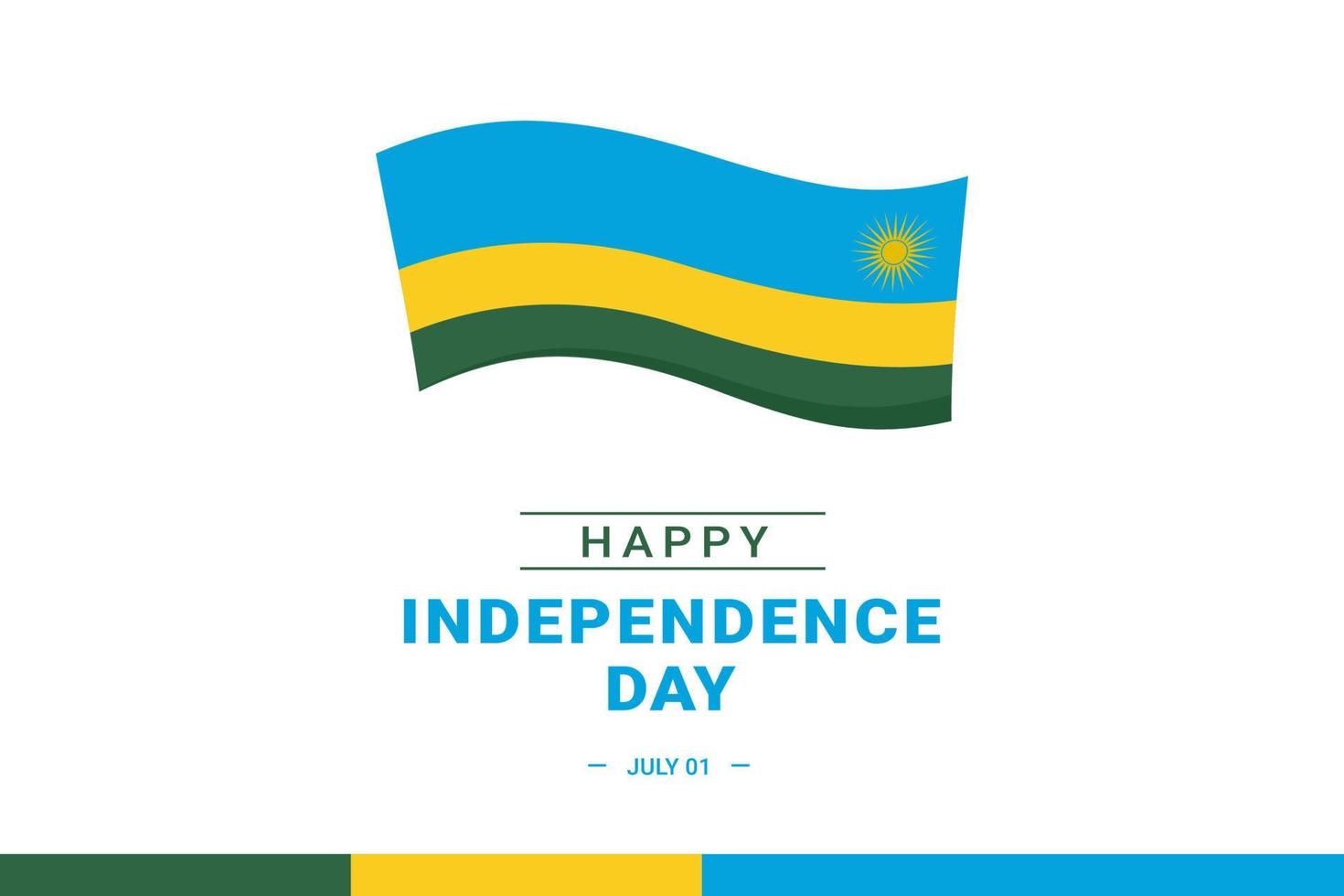 Rwanda Independence Day vector