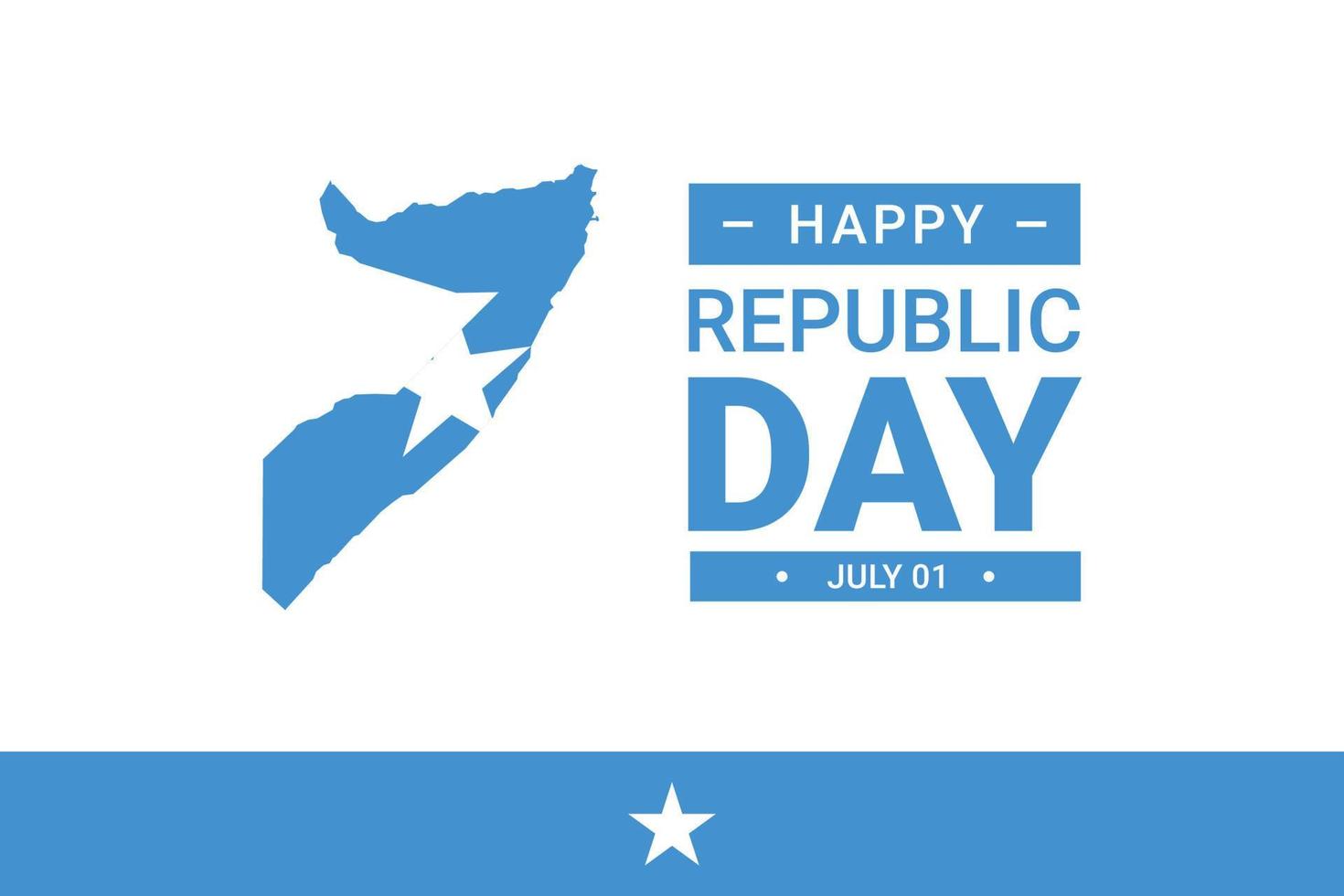 Somalia Republic Day vector