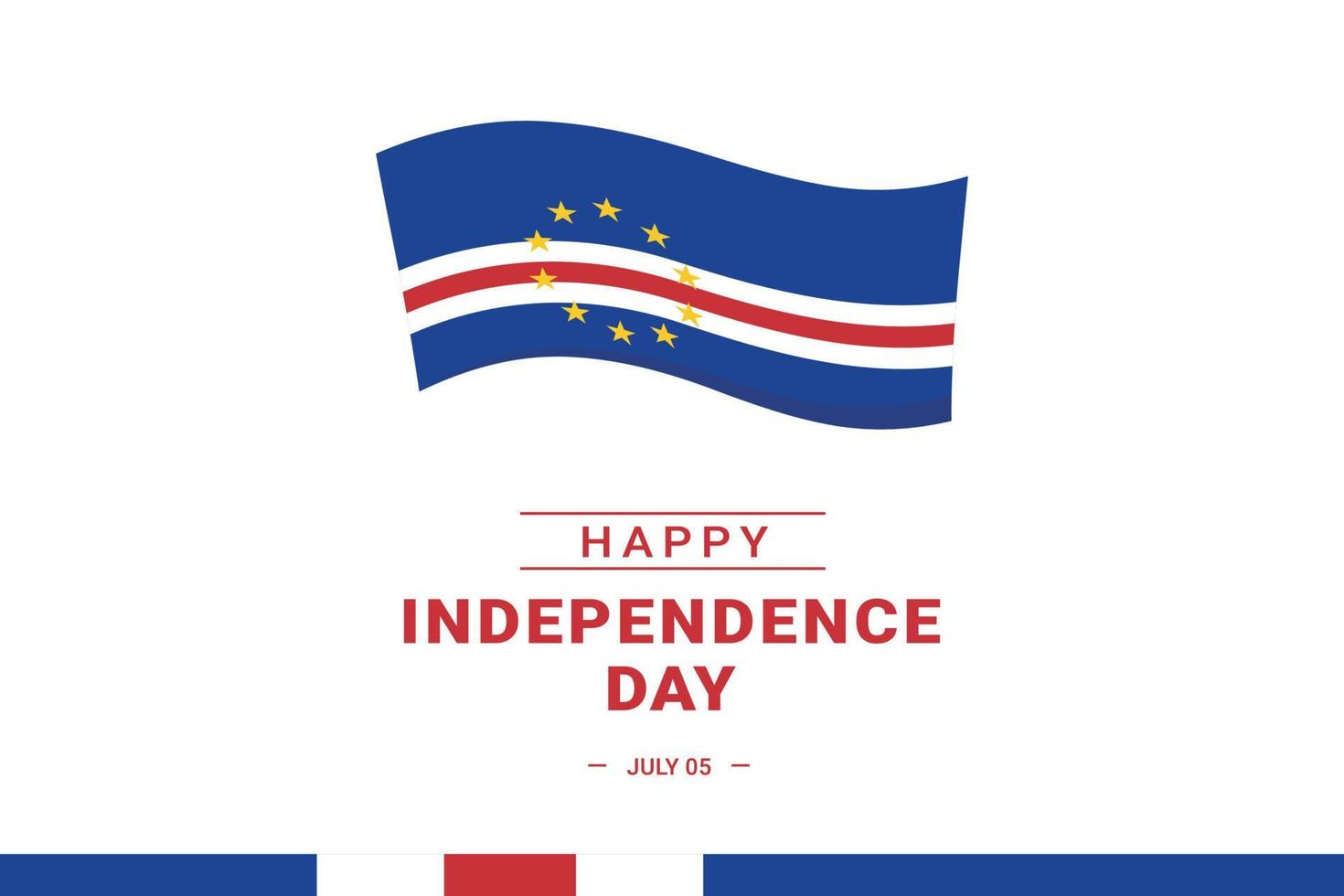 Cabo Verde Independence Day vector