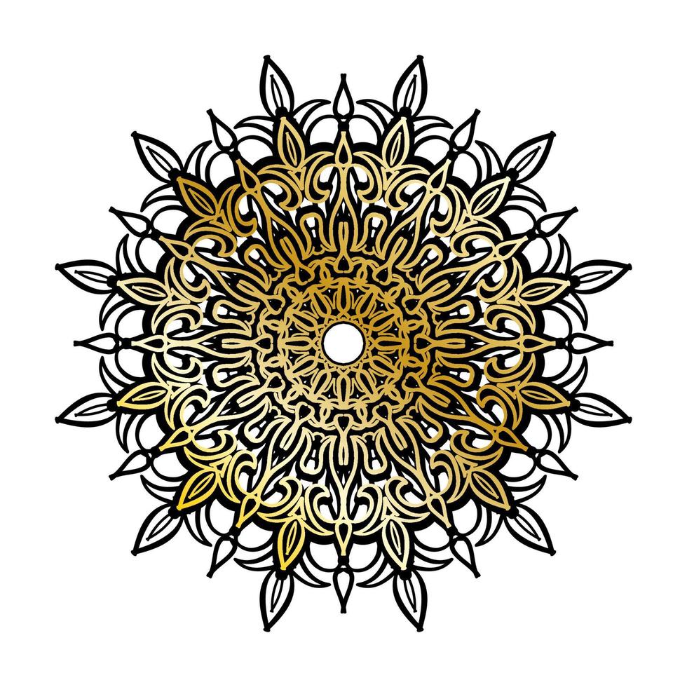 Vector round abstract circle. Luxury Mandala style.