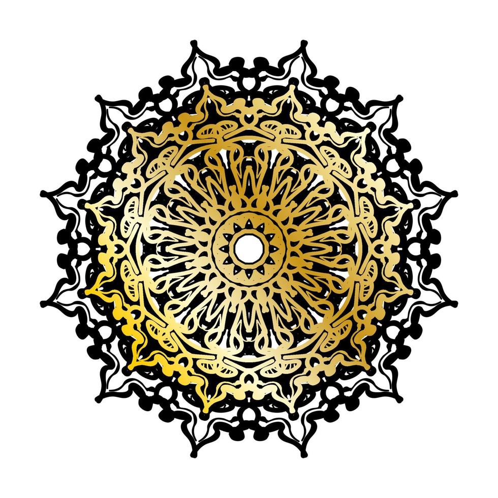 Vector round abstract circle. Luxury Mandala style.