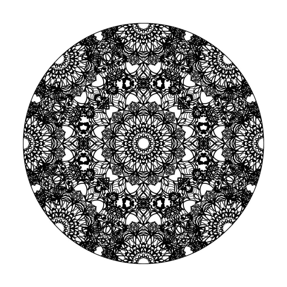 Mandalas for coloring book. Decorative round ornaments. vector