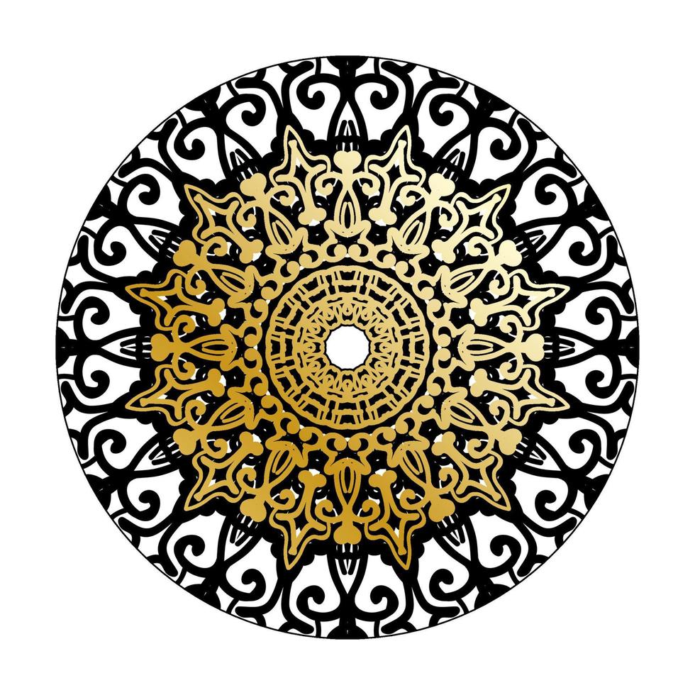 Vector round abstract circle. Luxury Mandala style.