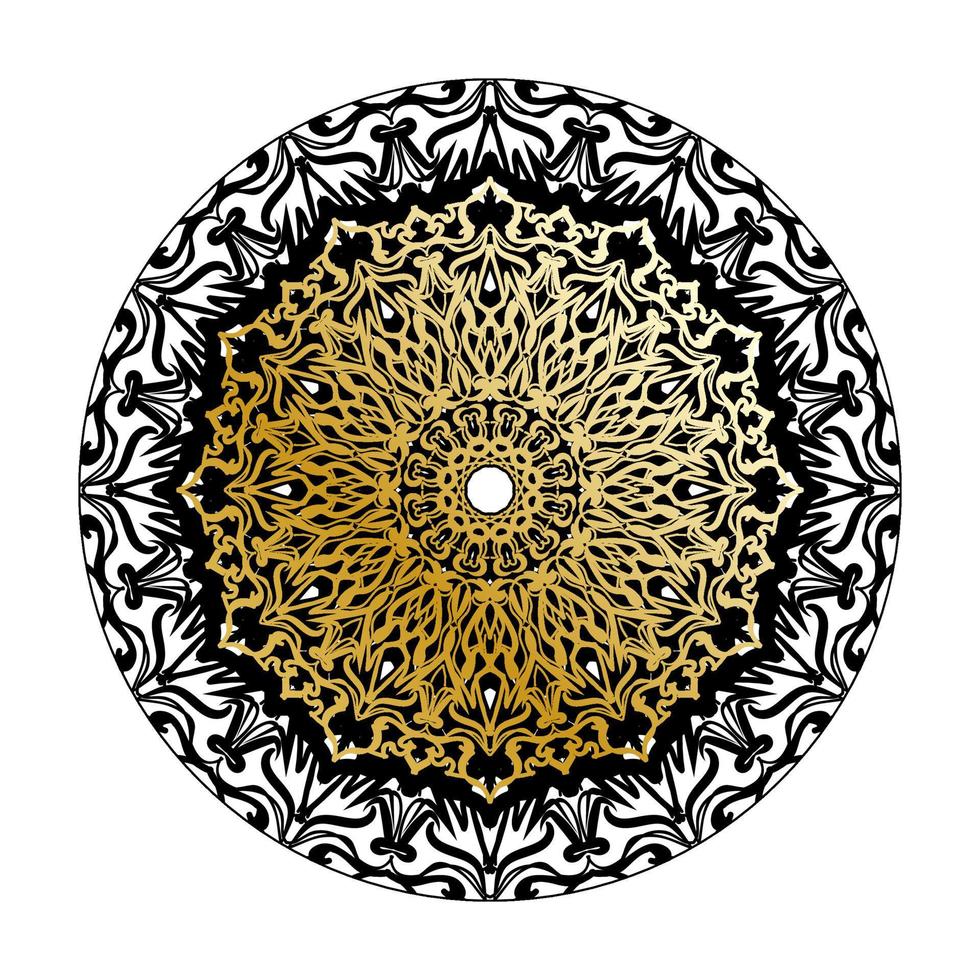 Vector round abstract circle. Luxury Mandala style.